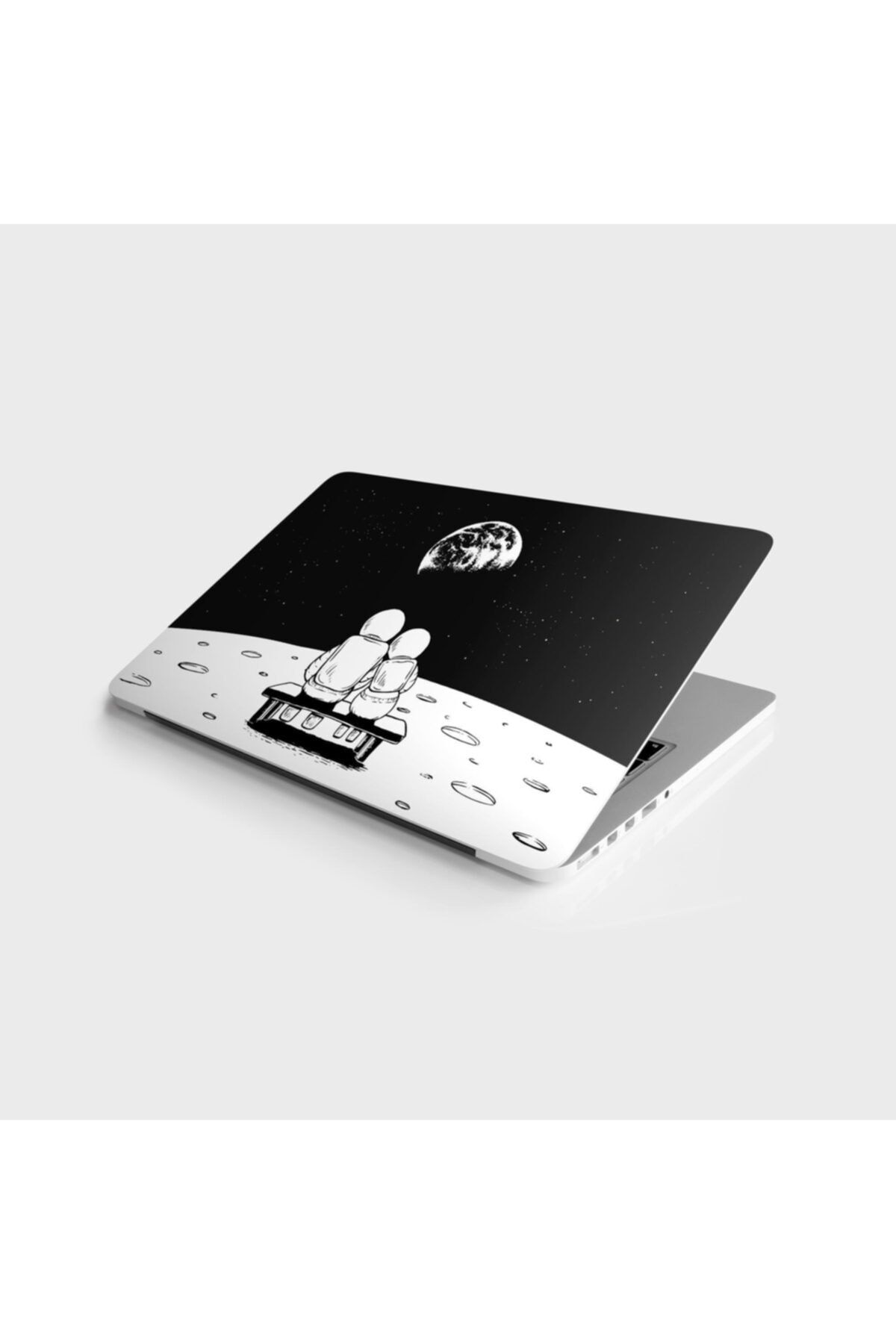 StickerArt Laptop Sticker Bilgisayar Notebook Pc Kaplama Etiketi Dünya Astronot