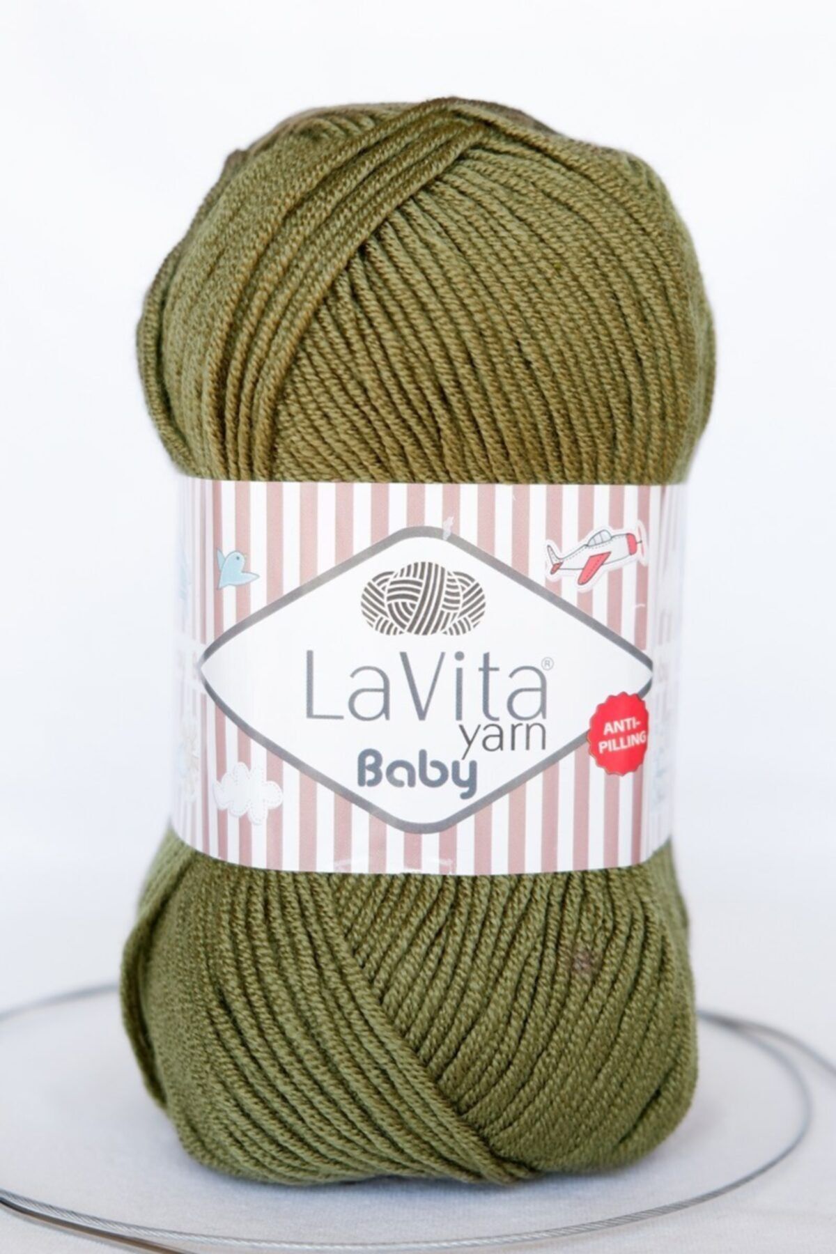 LaVita Yarn Baby El Örgü Ipligi, Taka Yarn (HAKİ-8143)