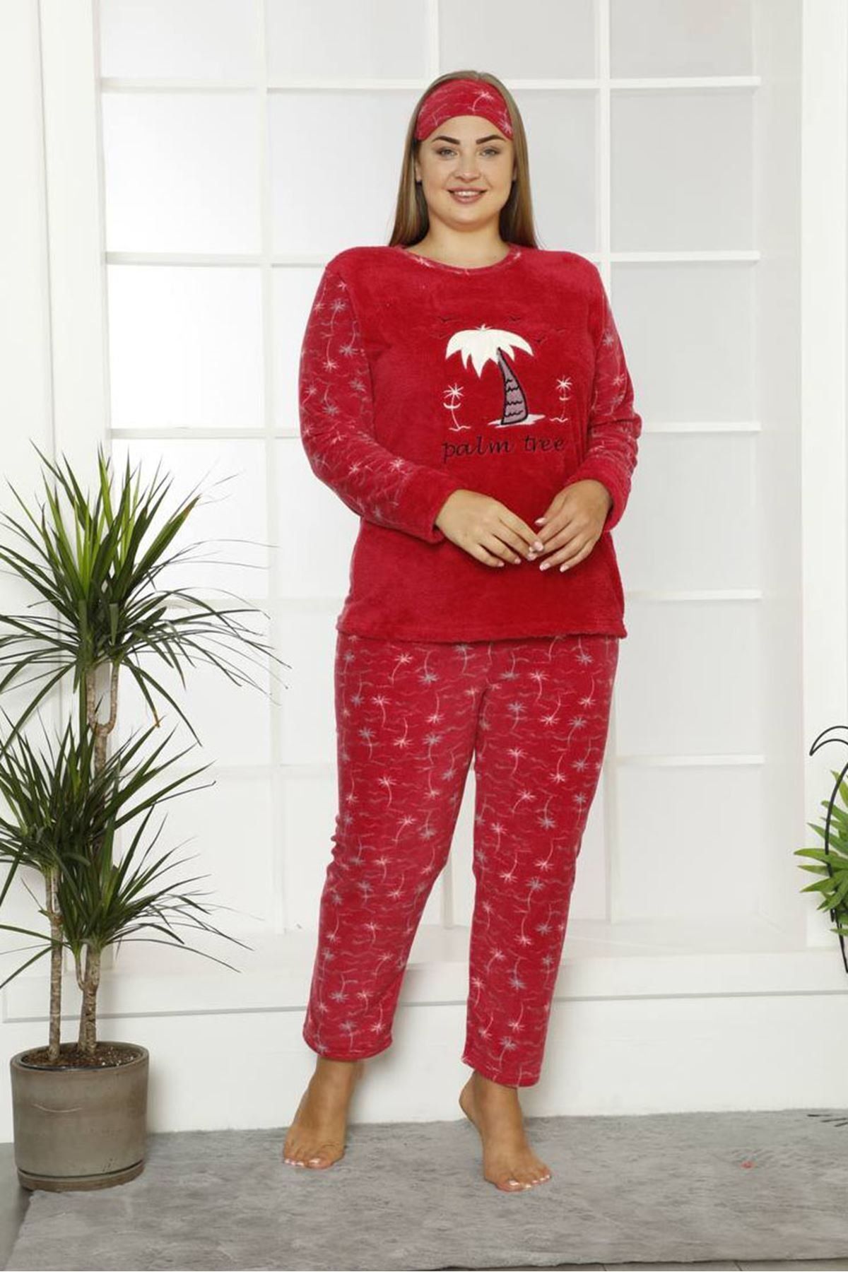 modayız Polar Büyük Beden Pijama Takımı 32d-1834