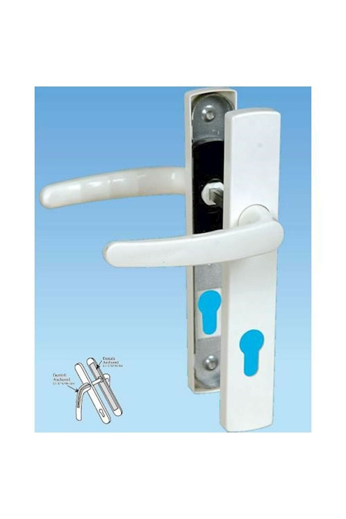 FLAŞ Pvc Pimapen Kapı Pencere Kolu Balkon Tuvalet Banyo Kapı Kolu Plastik Kapı Kolu 477856456