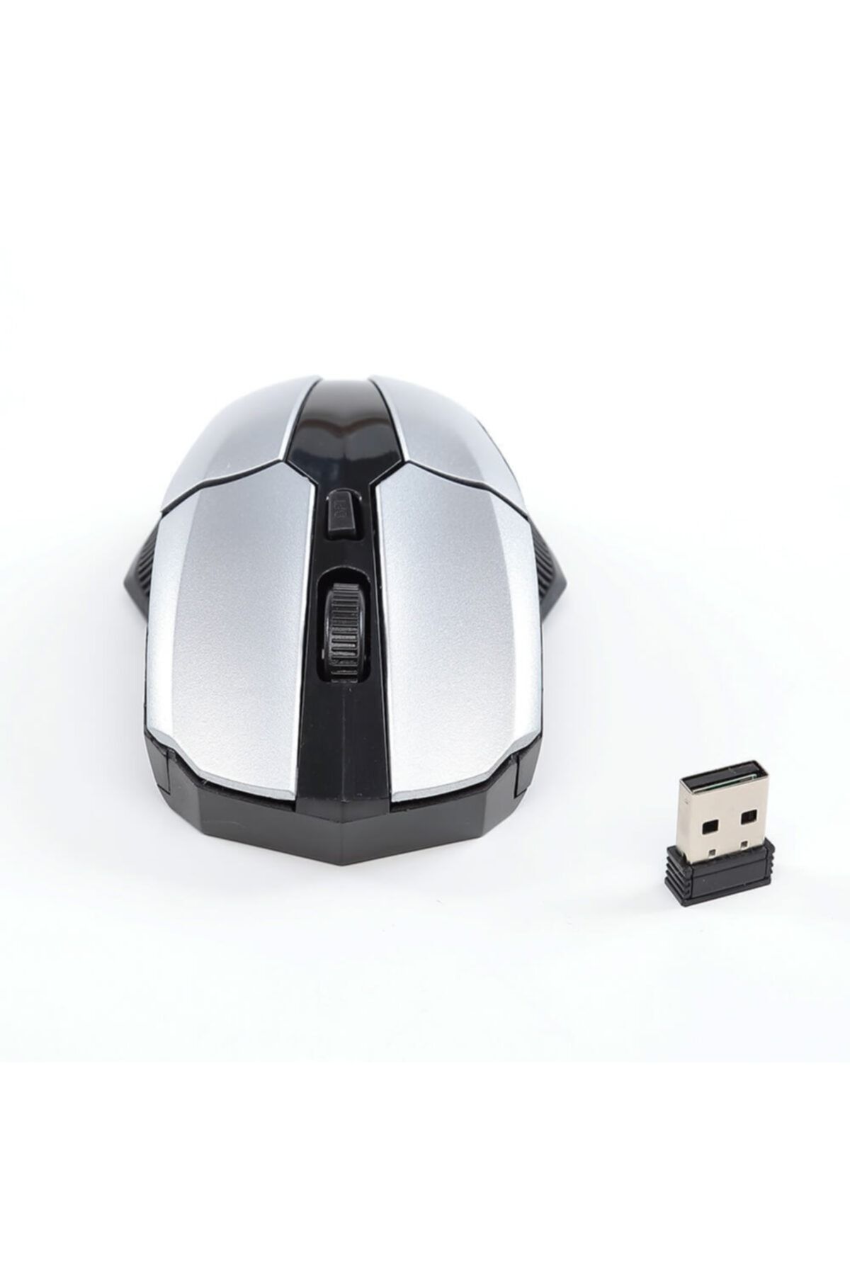 WOZLO Ergonomik Wireless Kablosuz Optik Mouse 1600 Dpı - Gümüş