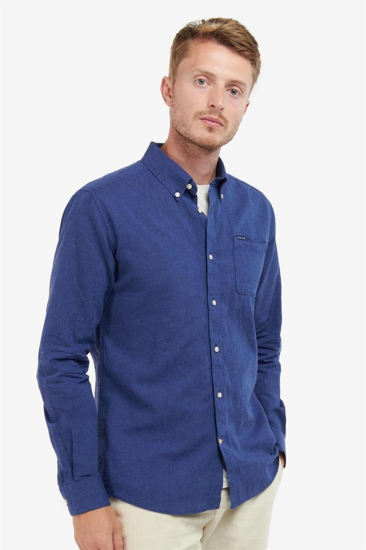 Barbour Nelson Tailored Gömlek In32 Indıgo