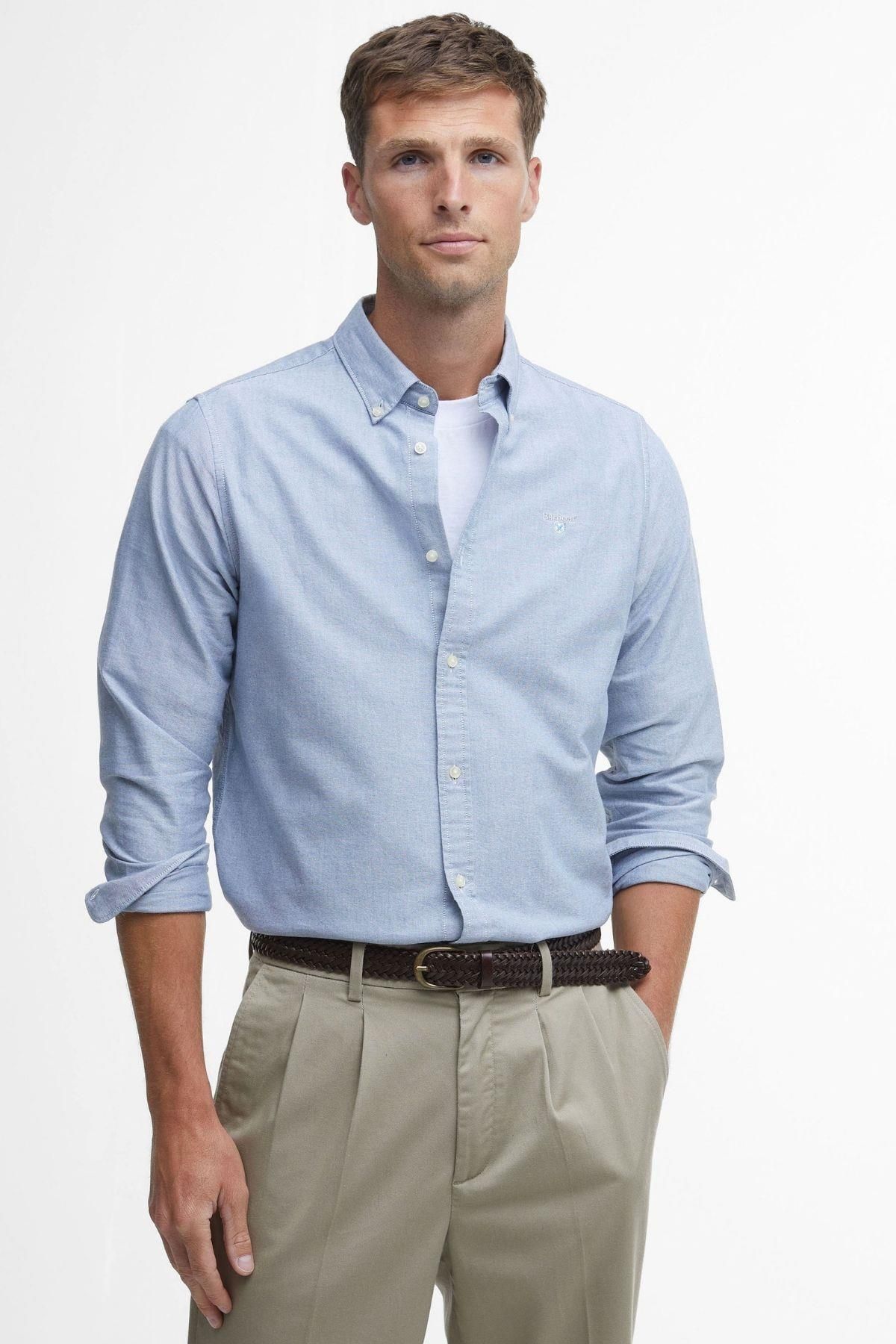 Barbour Erkek Oxtown Tailored Gömlek BL14 Dark Chambray