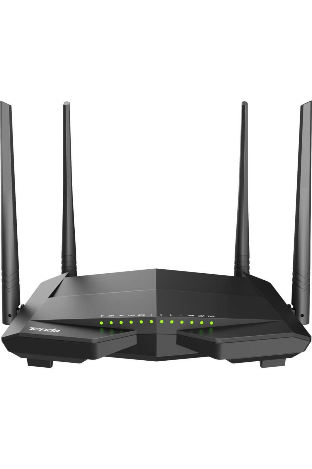 Tenda V12 Ac1200 Mbps Dual Kablosuz 4xgbit Port Fiber Vdsl/adsl Modem