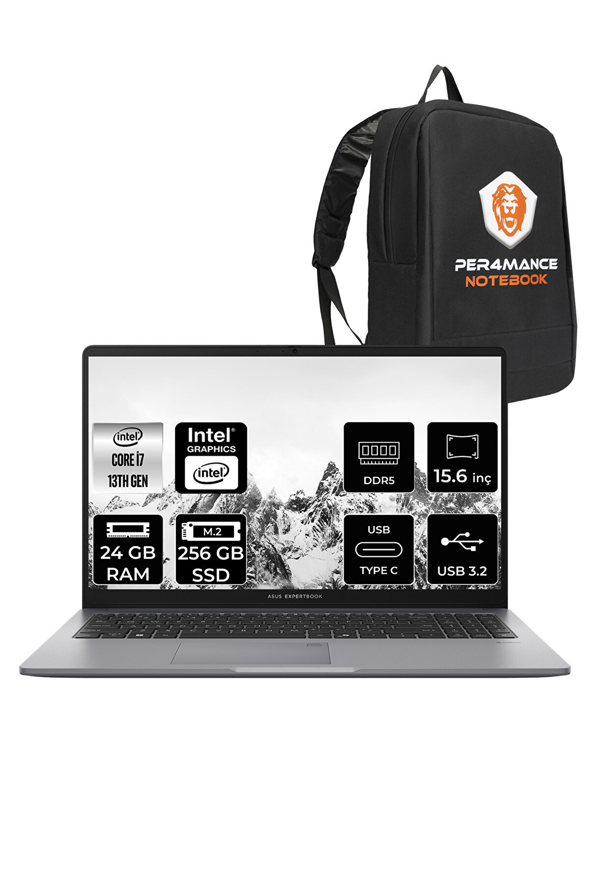 ExpertBook P1 Intel Core i7 13620H 24GB 256GB SSD 15.6