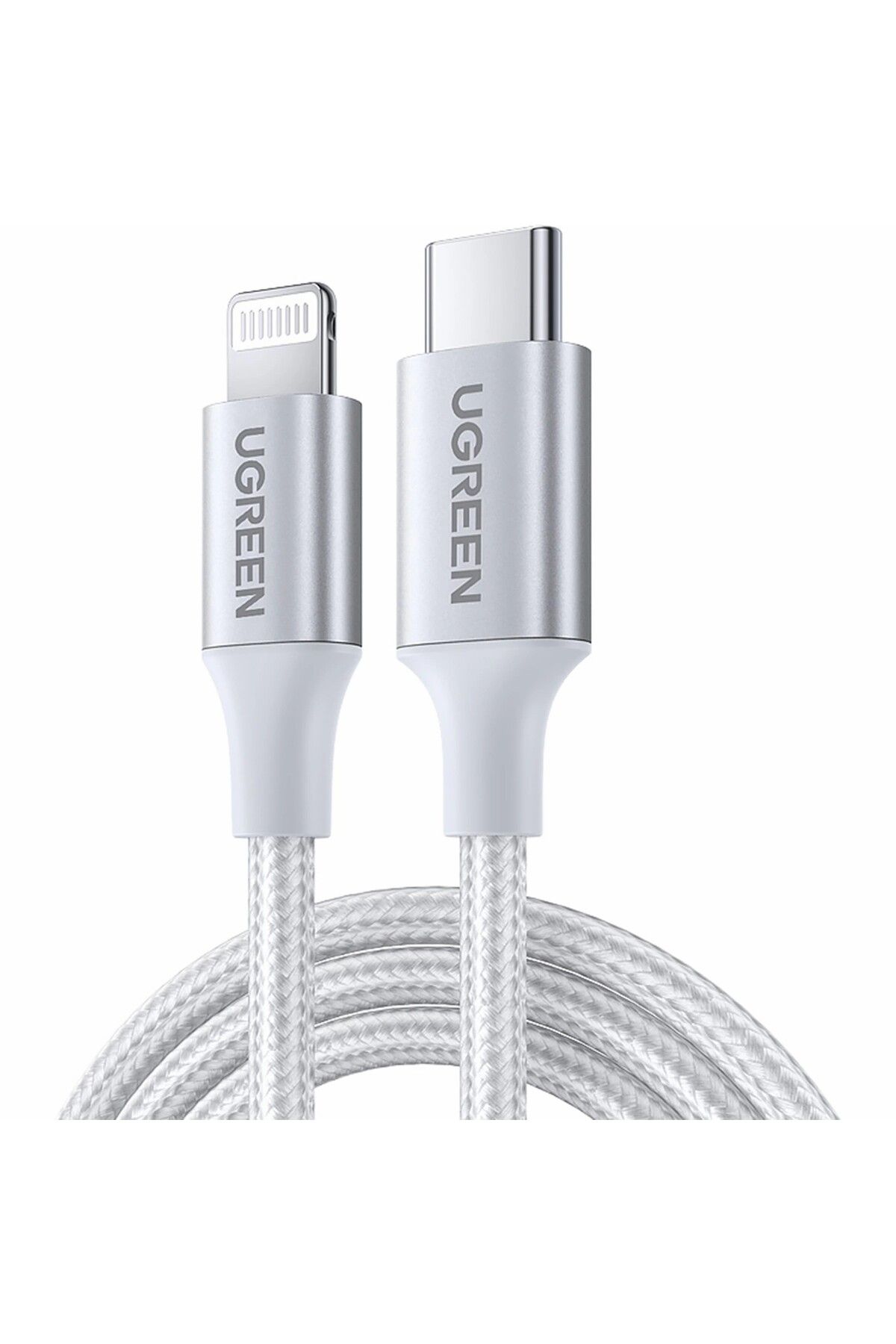 Ugreen Örgülü 36w Pd Type-c To Lightning Hızlı Şarj Ve Data Kablosu 1 Metre