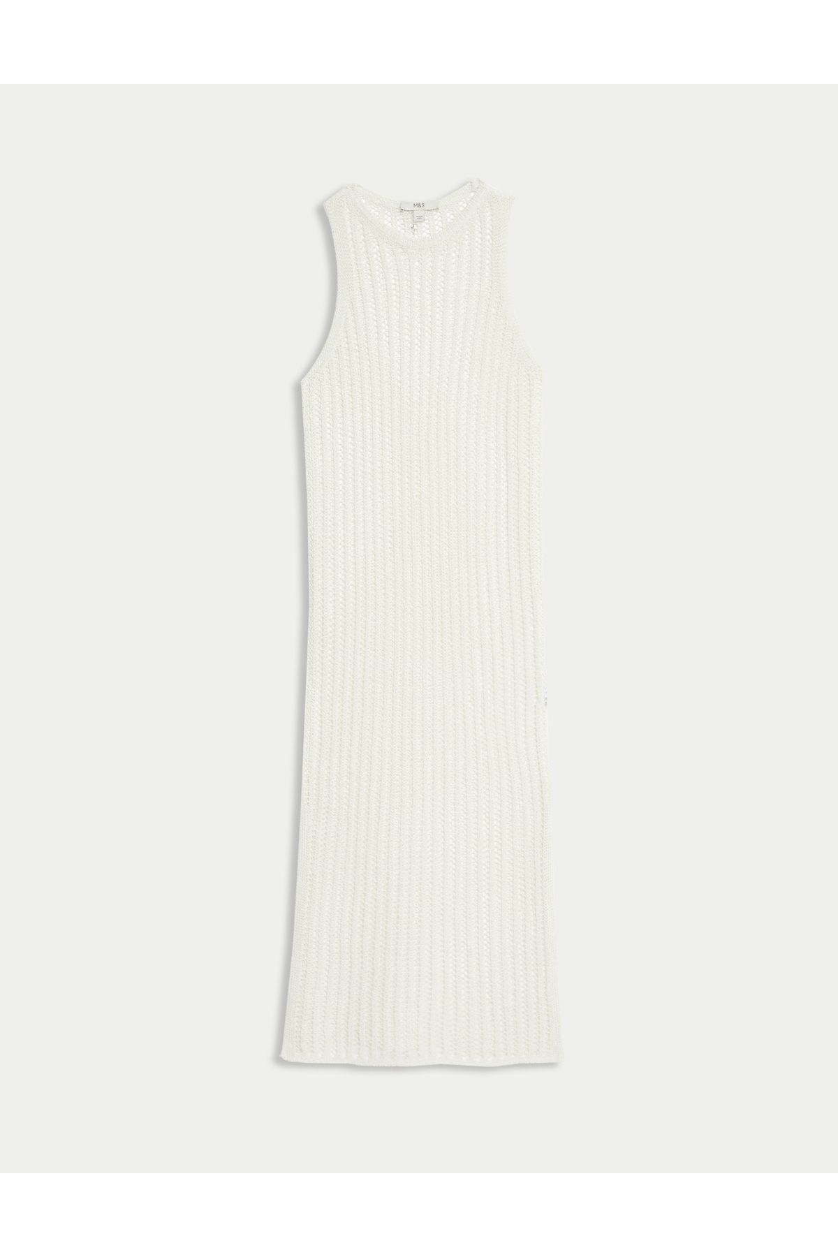 Marks & Spencer Dokulu Midi Örme Elbise