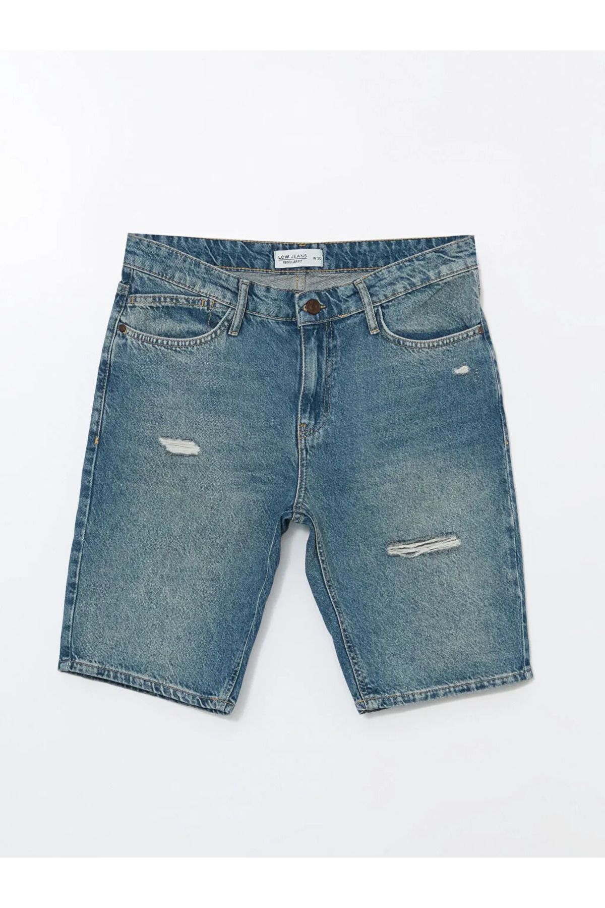 LC Waikiki LCW Jeans Yeşil Standart Kalıp Erkek Jean Şort