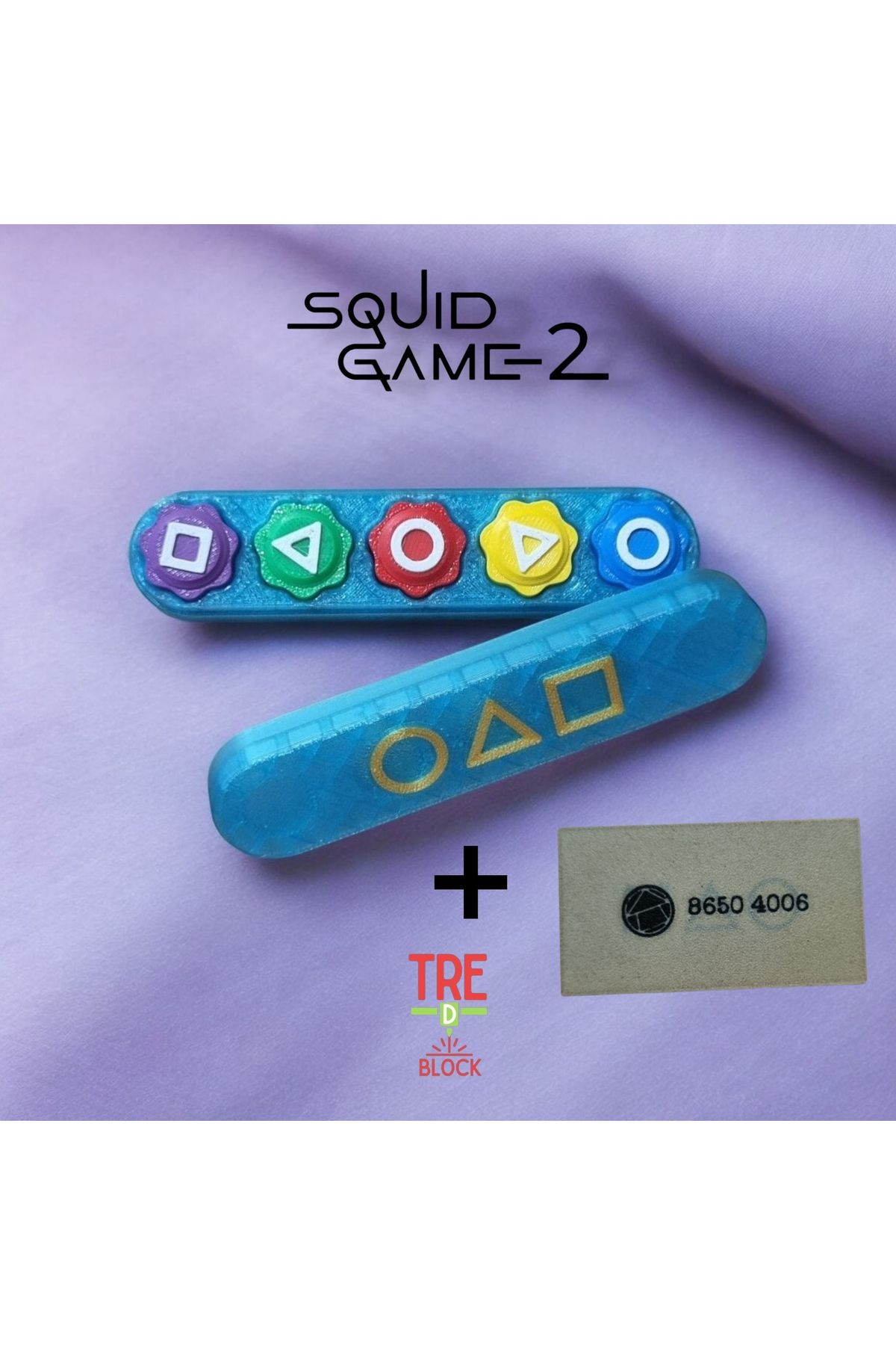 ARONA Squid Game Gonggi 5 Taş Oyunu Demir Bilyeli Yeni Versiyon Şeffaf Mavi Kutulu Kalamar Oyunu