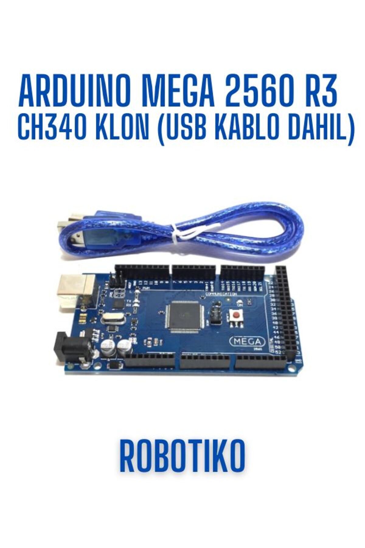 OEM Arduino Mega 2560 R3 Ch340 Klon (Usb Kablo Dahil)