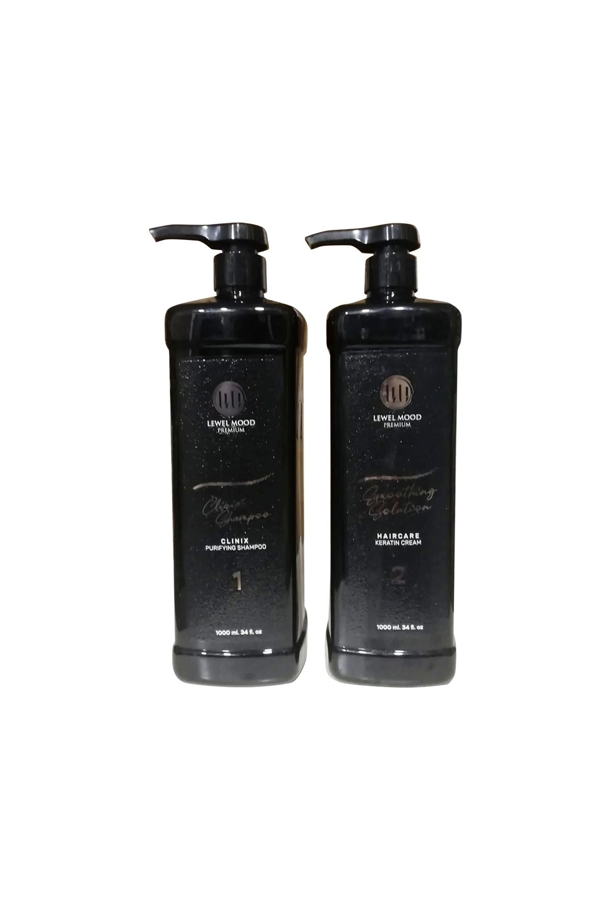 Lewel Mood Premium Smoothing Solution Keratin Cream Düzleştirici Bakım Clinix Detox Şampuan 1000 ml Set