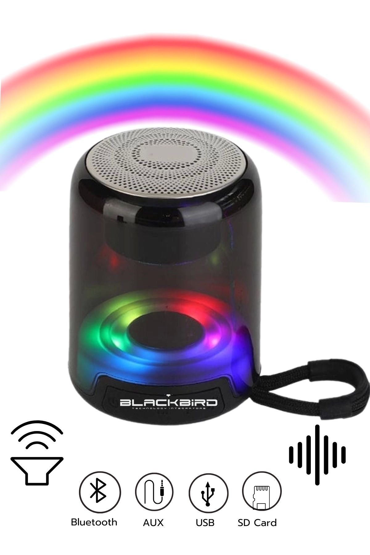 Blackbird Game Center Acl Acs-9 Mini Taşınabilir Rgb Led Ses Topu Bluetooth Hoparlör