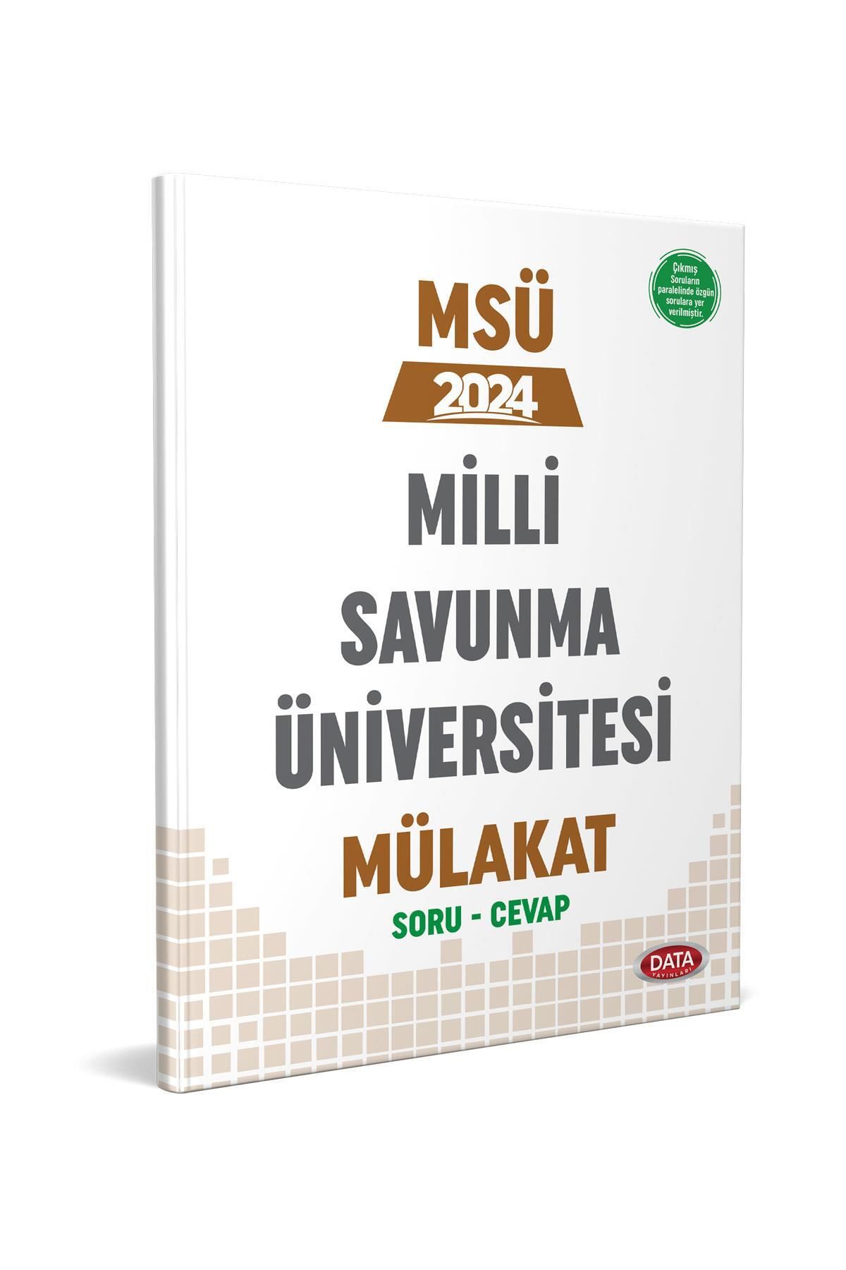 Data Yayınları Data 2024 Msü Milli Savunma Üniversitesi Mülakat Soru - Cevap