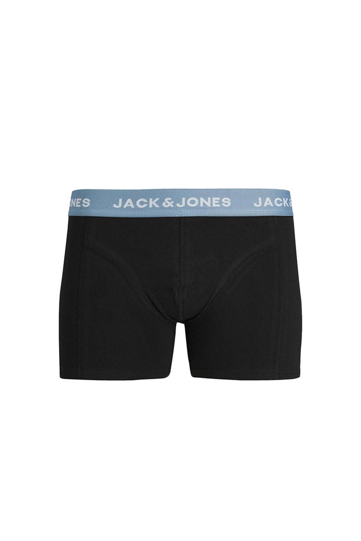Jack & Jones Jack&jones Jacsolıd Alex Trunks 3 Pack Erkek Boxer 12240256-black Siyah