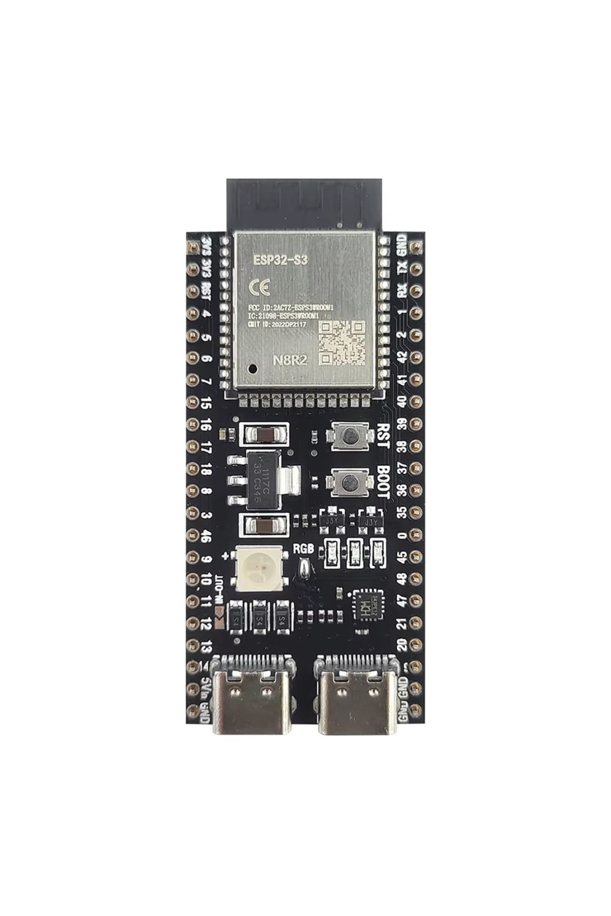 ROBİZ ESP32-S3-DevKitC-1 N16R8 Wifi Bluetooth 5 Modül Geliştirme Kartı ESP32-S3-N16R8 32 Bit Çift Çekirdek