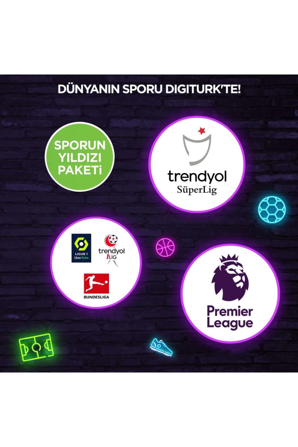 DIGITURK Digitürk Sporun Yıldızı Paketi Yıllık (Kutulu)