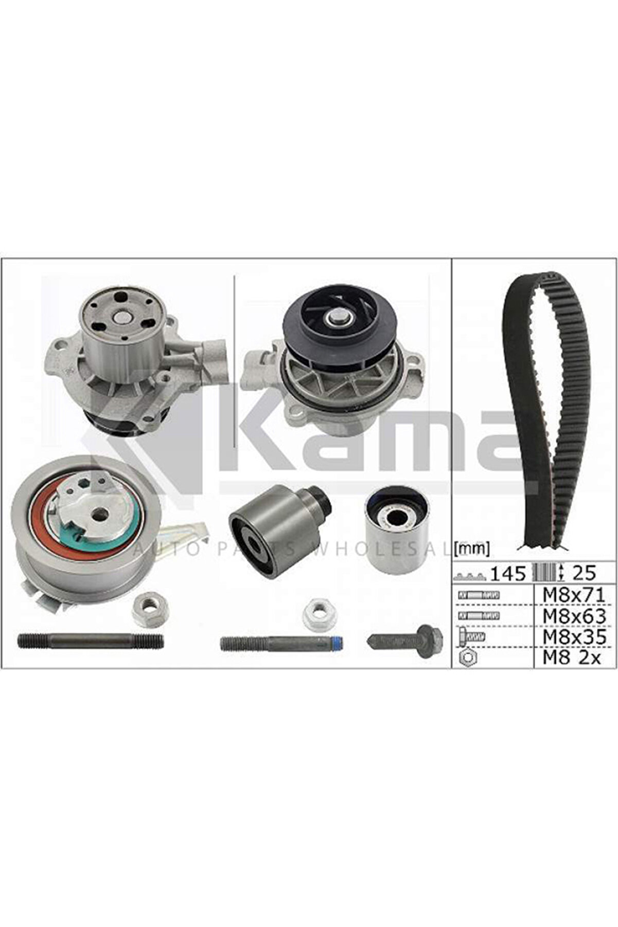 04L198119D-04L121011H EKSANTRİK KİTİ 136 DEVİRDAİM VW CRAFTER / TRANSPORTER-T6 (CXEB / CXEC / CXFA /