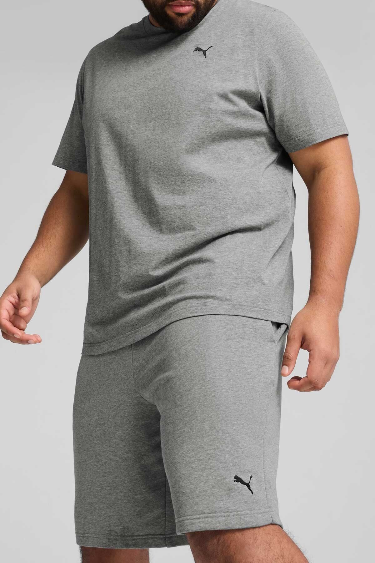 Puma ESS  Logo Shorts 10" GRI Erkek Şort