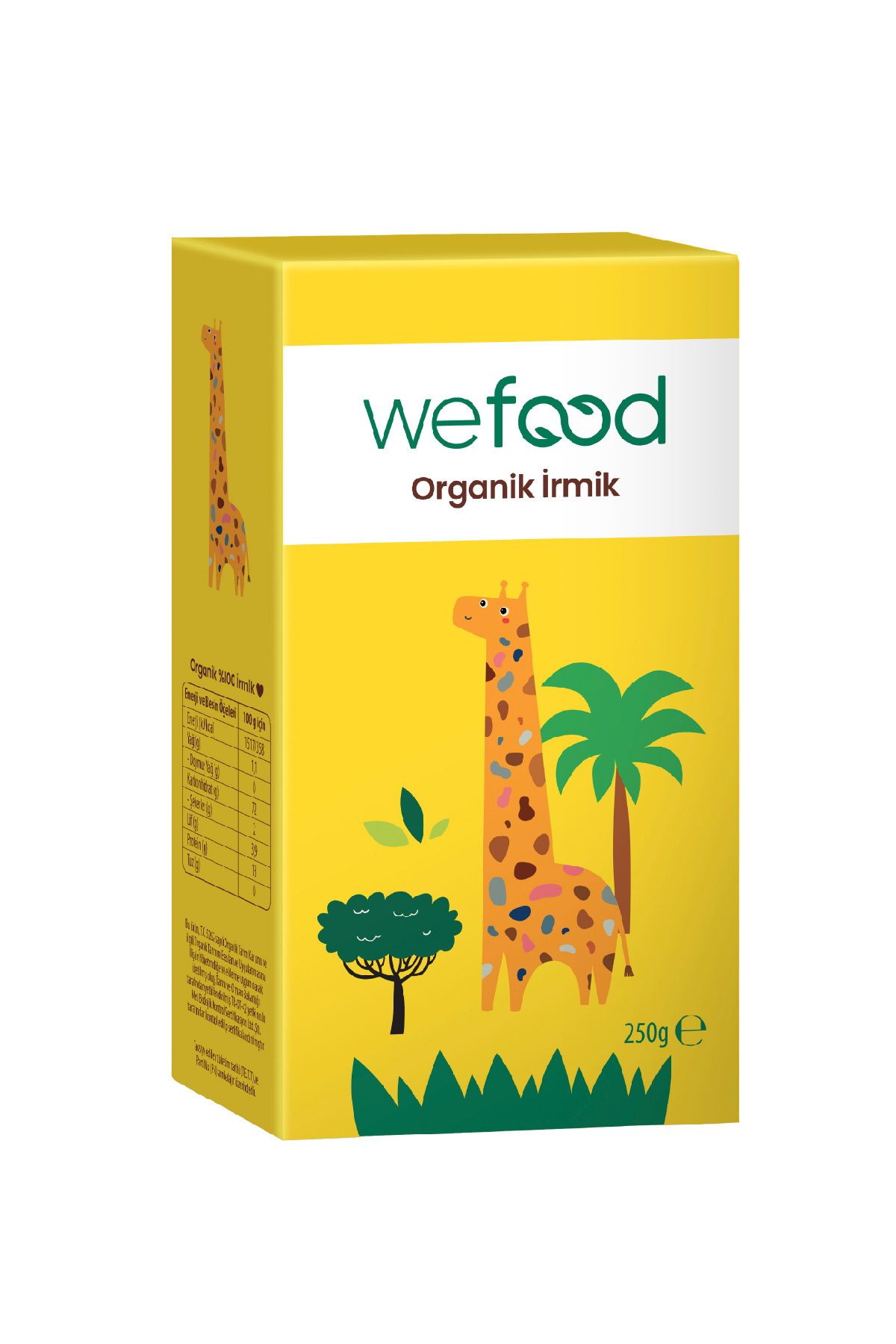 Wefood Kids Organik Irmik ( Bebek Irmiği 250 gr ) 8683347030545
