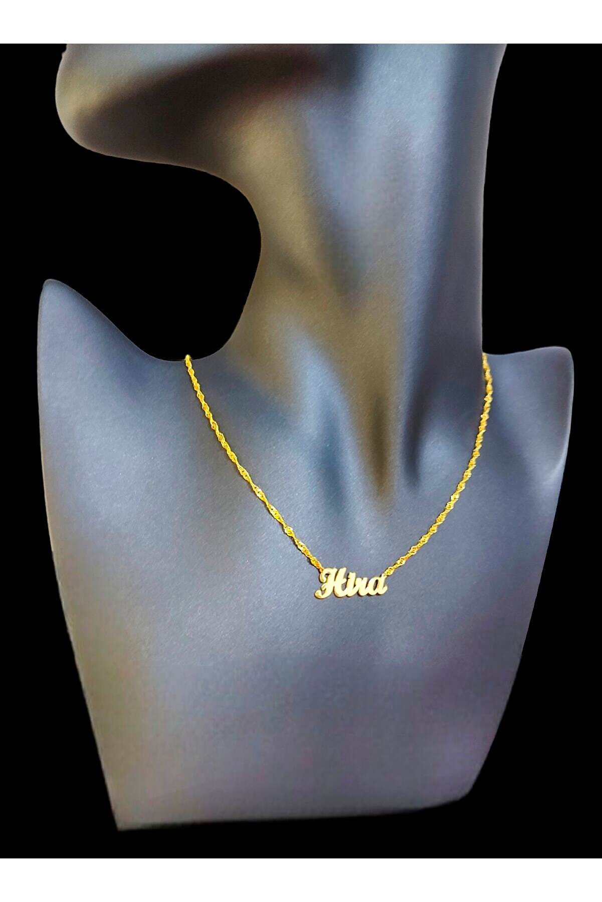 Pomodor Isimli 925 Ayar Gümüş Kaplama veya Altın Kaplama Kolye - İsim ve Rengi Siz Seçin