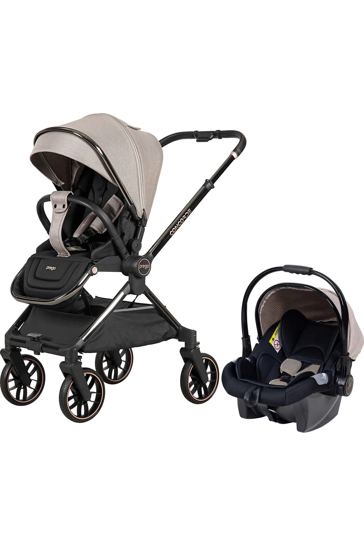 Prego Concorde Koldan Çift Yönlü Travel Sistem Bebek Arabası