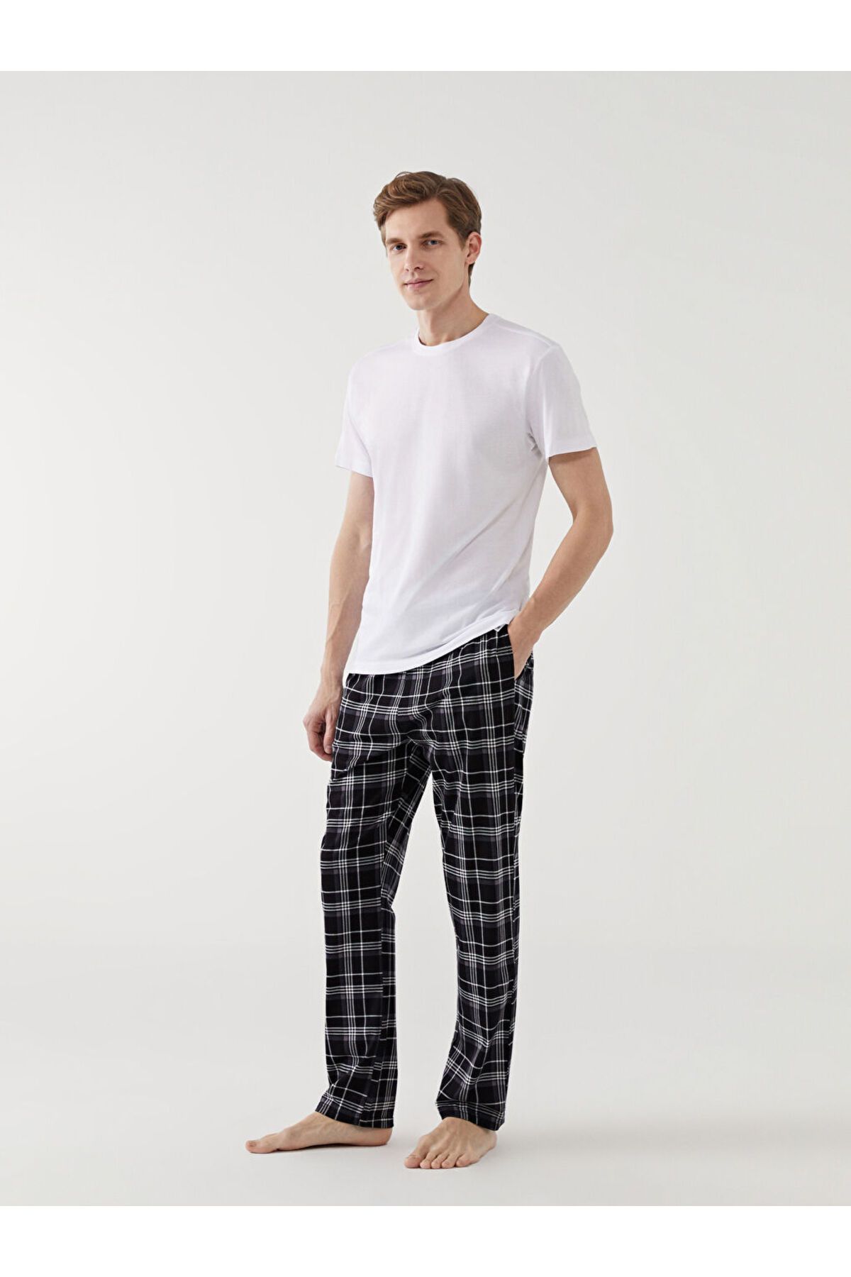 LC Waikiki LCW Standart Kalıp Ekose Erkek Pijama Alt