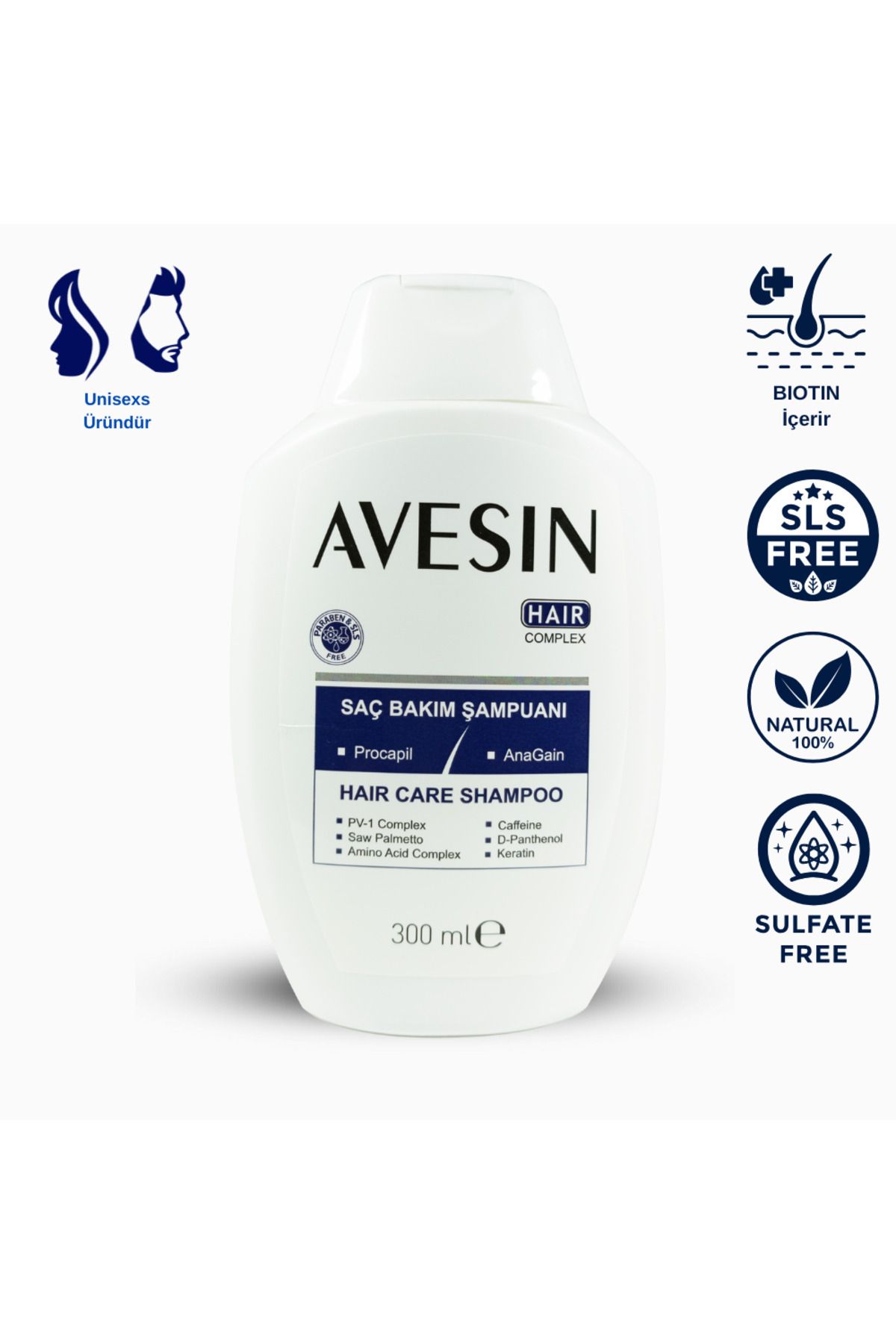 avesin Saç Dökülmesine Karşı Güçlendirici & Onarıcı Şampuan 300 ml