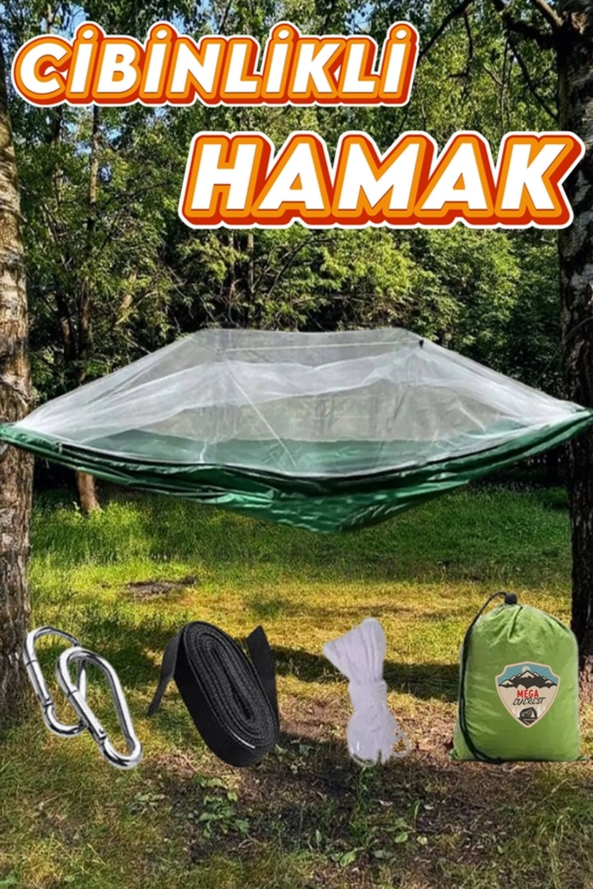 Mega Everest Cibinlikli Hamak Kamp Hamağı Sineklikli Hamak