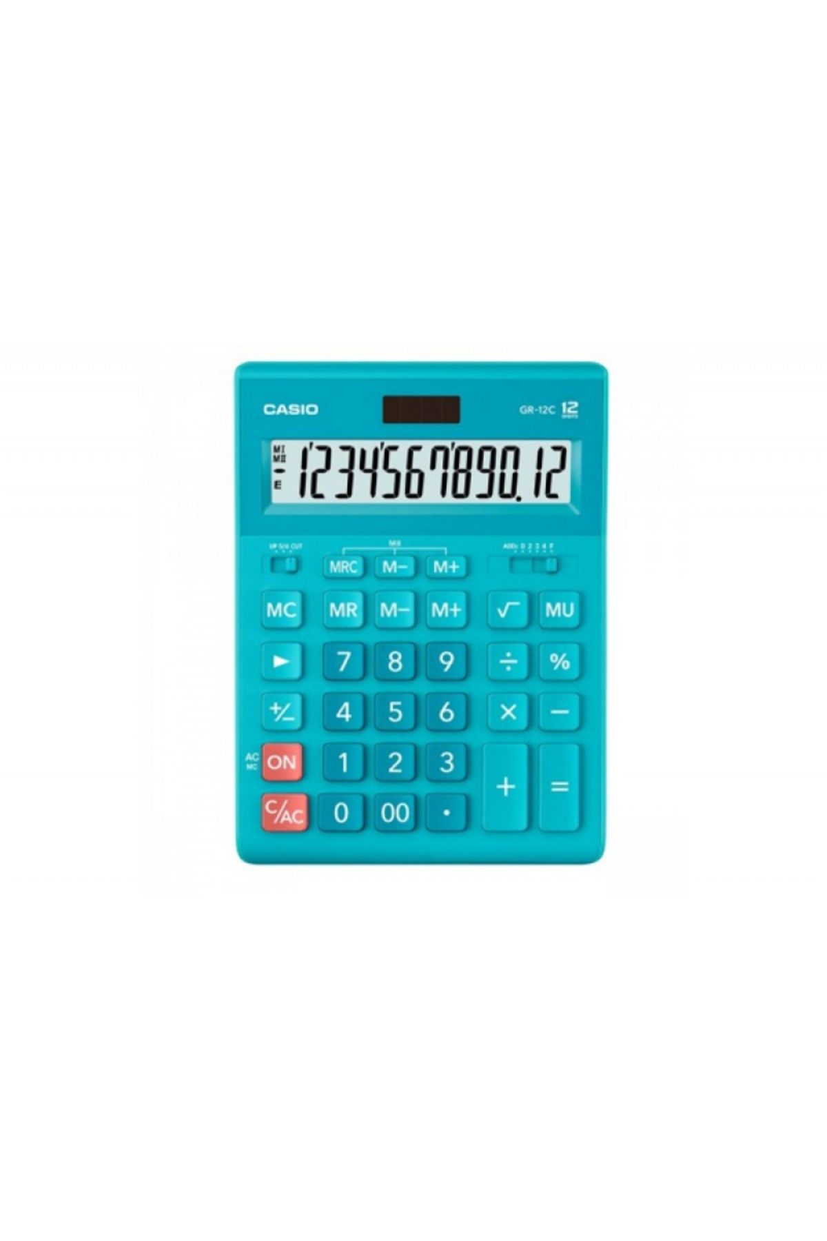 Casio Gr-12c-lb 12 Hane Mavi Masa Üstü Hesap Makinesi