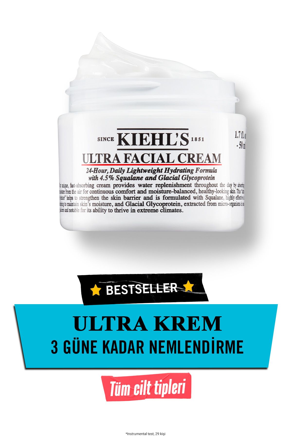 Kiehl's Ultra Facial 24 Saat Nemlendirici Günlük Krem 50 ml