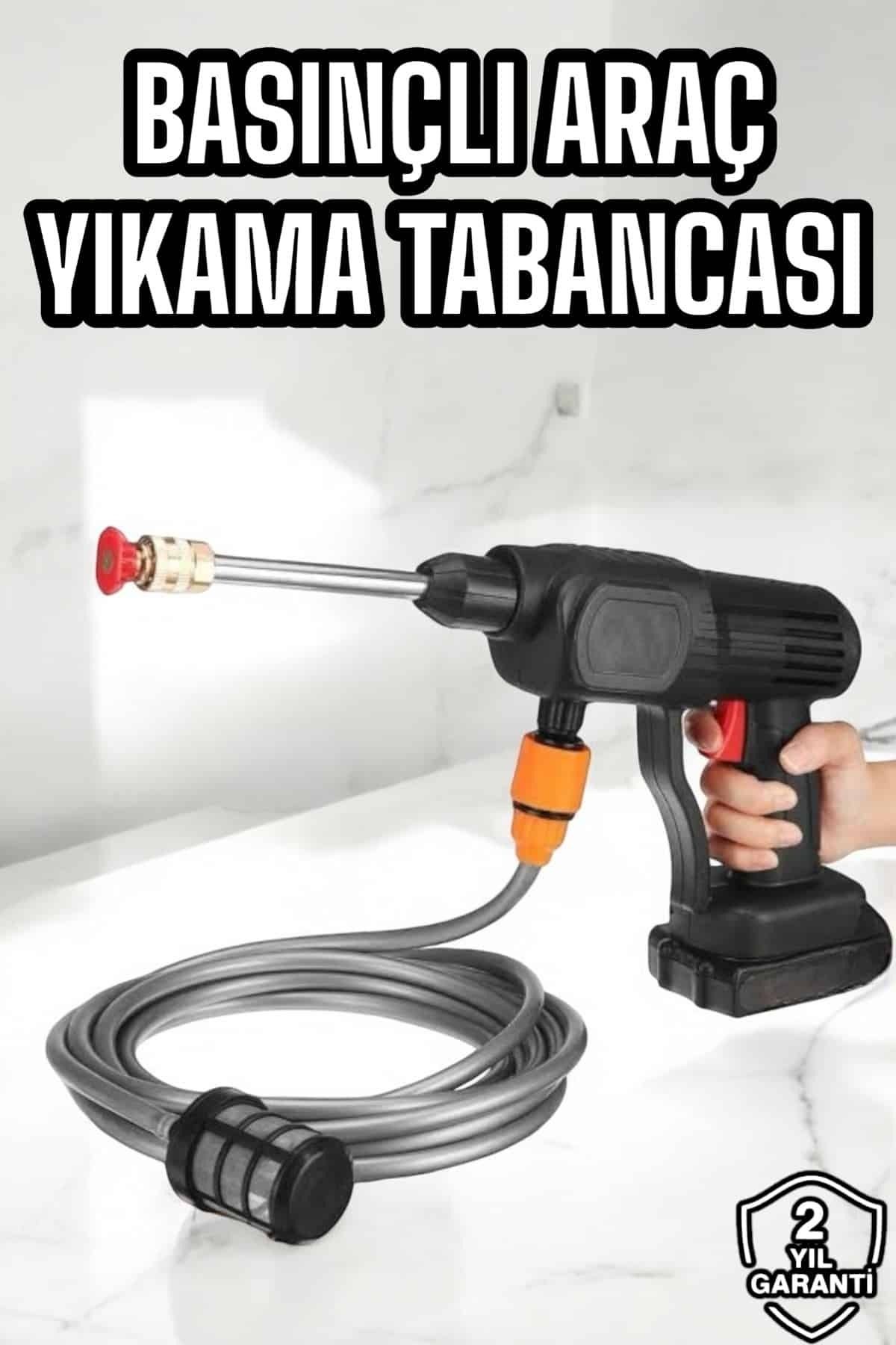 NOY Yeni Nesil Araç Yıkama Şarjlı Tabancası Basınçlı Su Hazneli