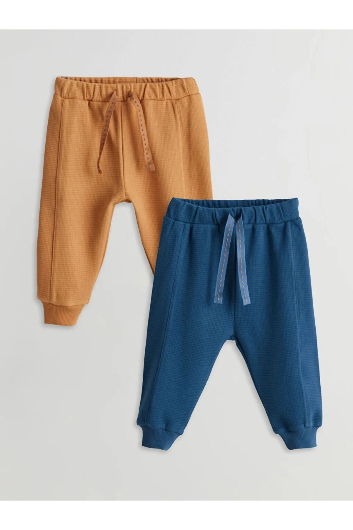 LC Waikiki LCW baby Bej Beli Lastikli Basic Eşofman Alt 2'li