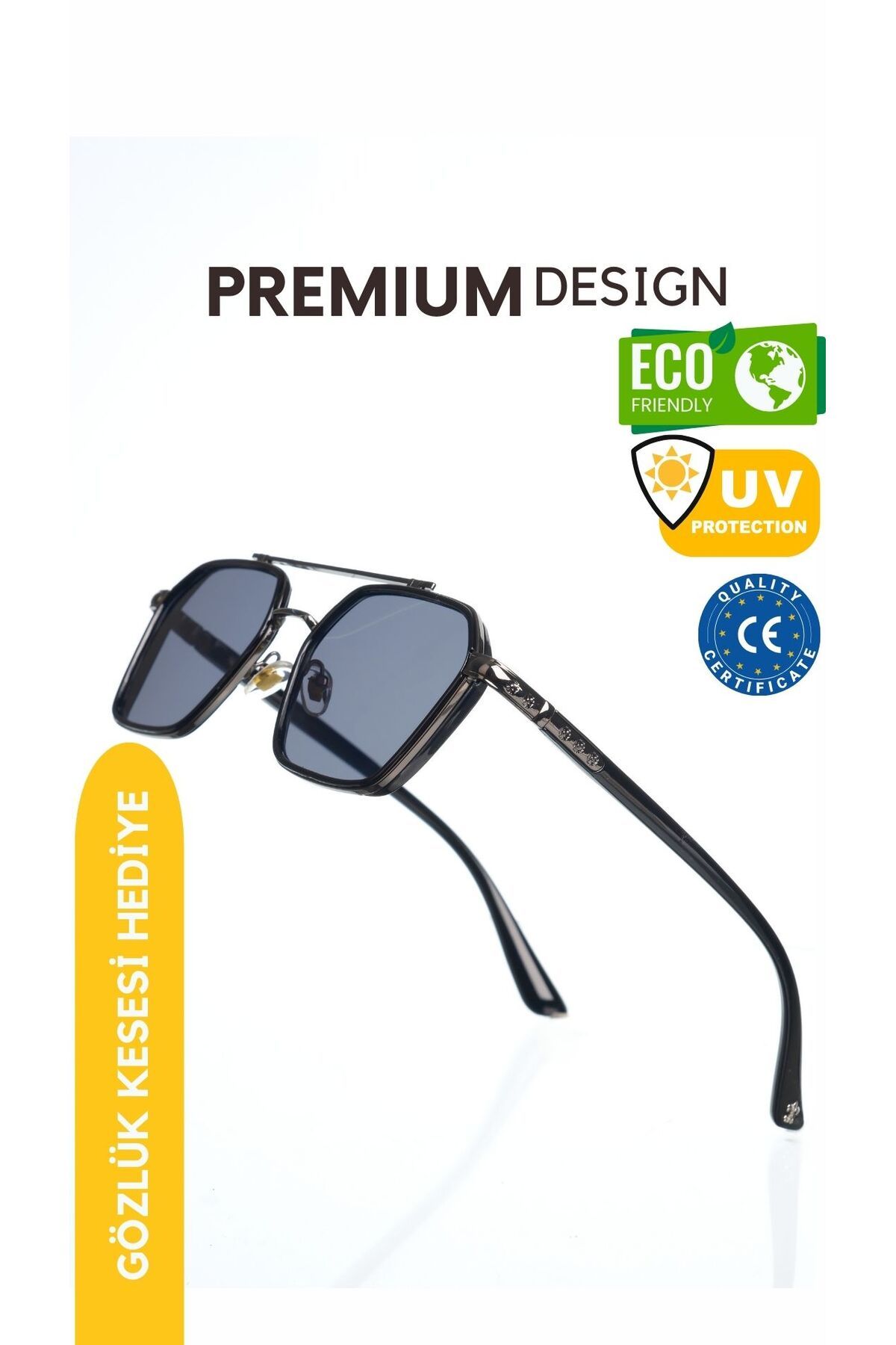 WATCHOFROYAL Royal Eyewear Re0039 Siyah Güneş Gözlüğü