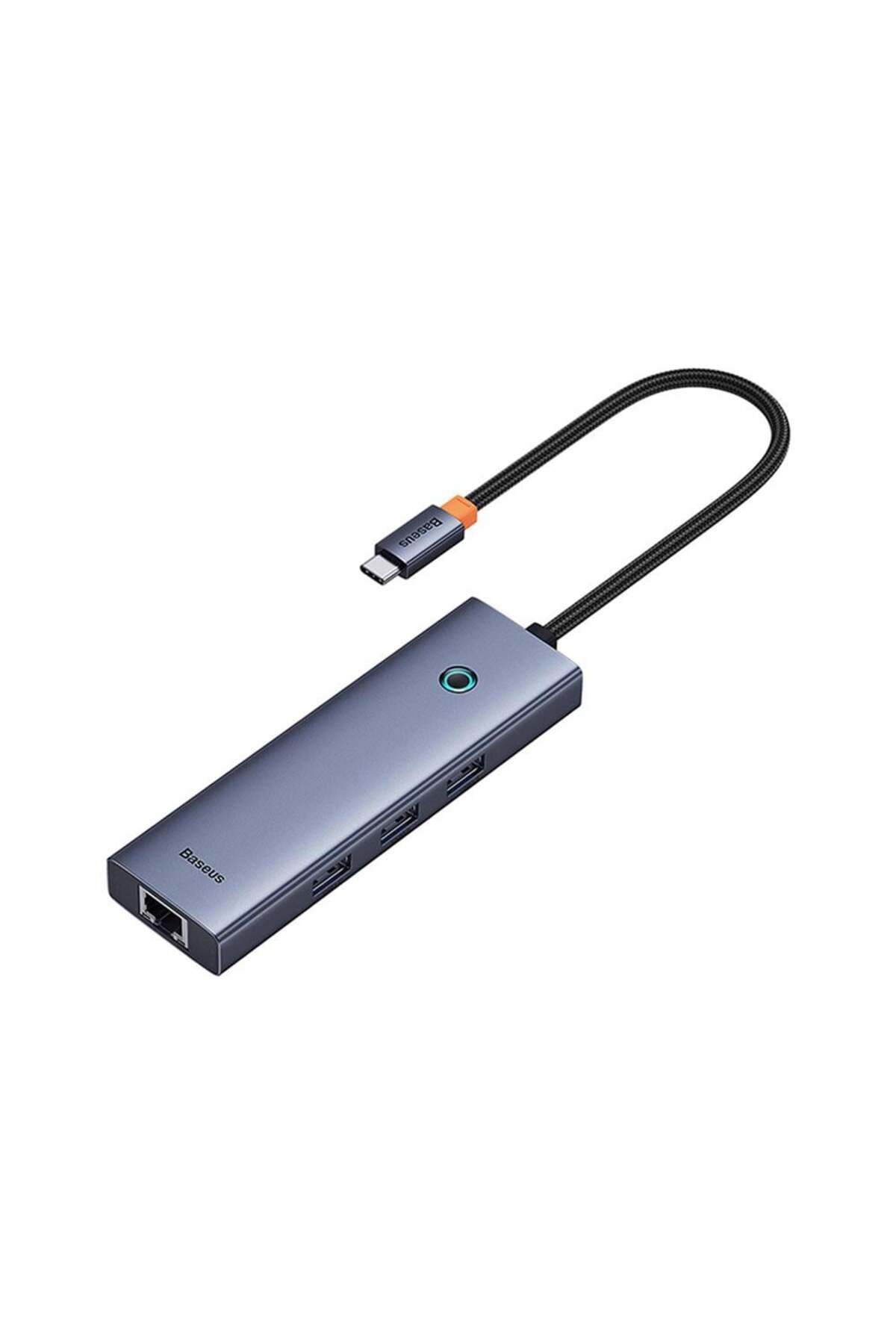 Baseus Flite Series 6-Port HUB （Type-C to HDMI4K@60Hz*1+USB 3.0*) - Uzay Grisi
