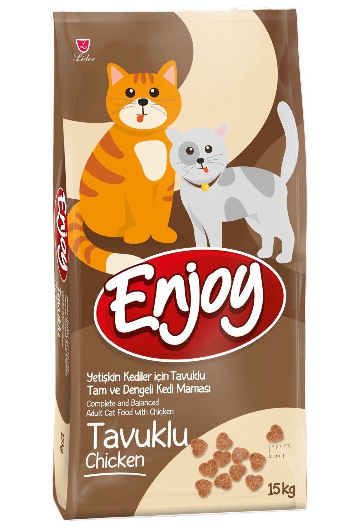 Enjoy 15 Kg Sokak Kedileri Ve Evcil Kediler İçin Sokak Kedi Maması Tavuklu Enjoy Yetişkin Kedi Maması