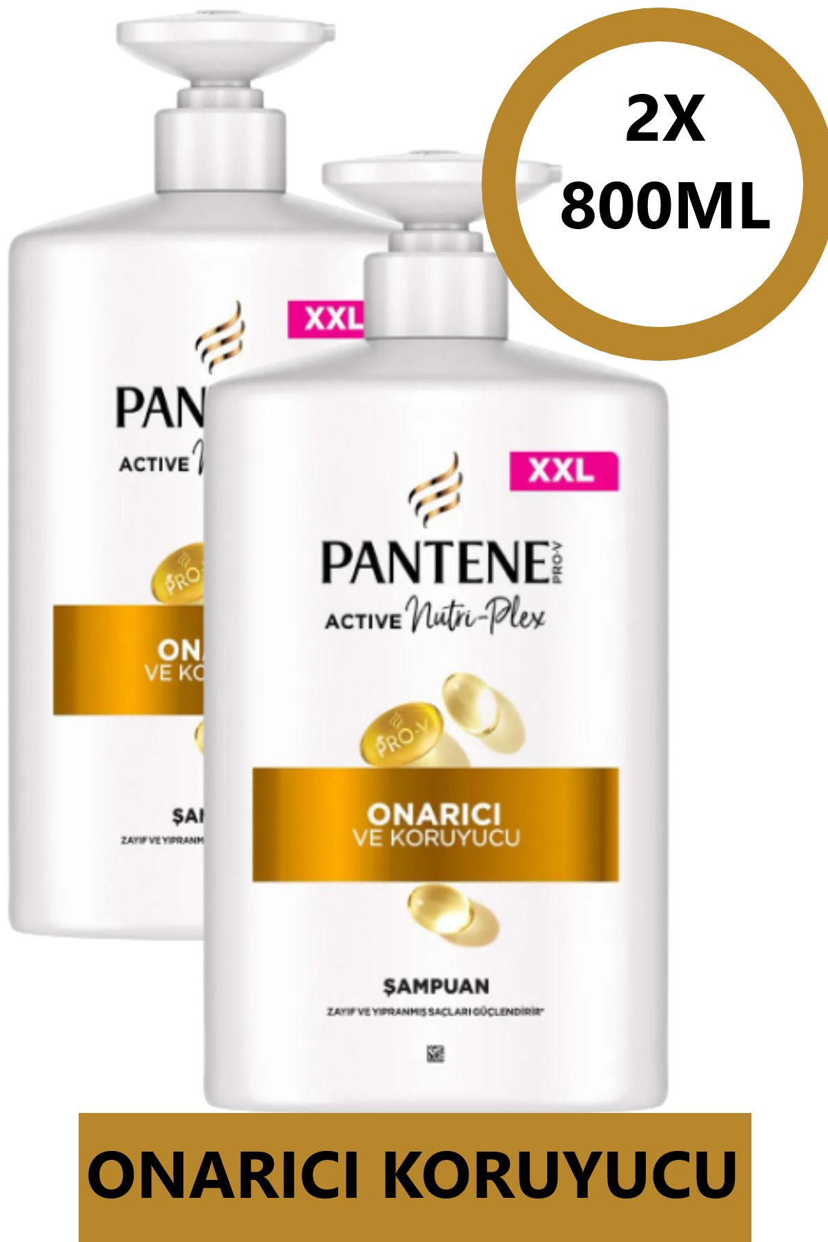 Pantene Şampuan Active Nutri Plex Onarıcı Ve Koruyucu 2x 800ml