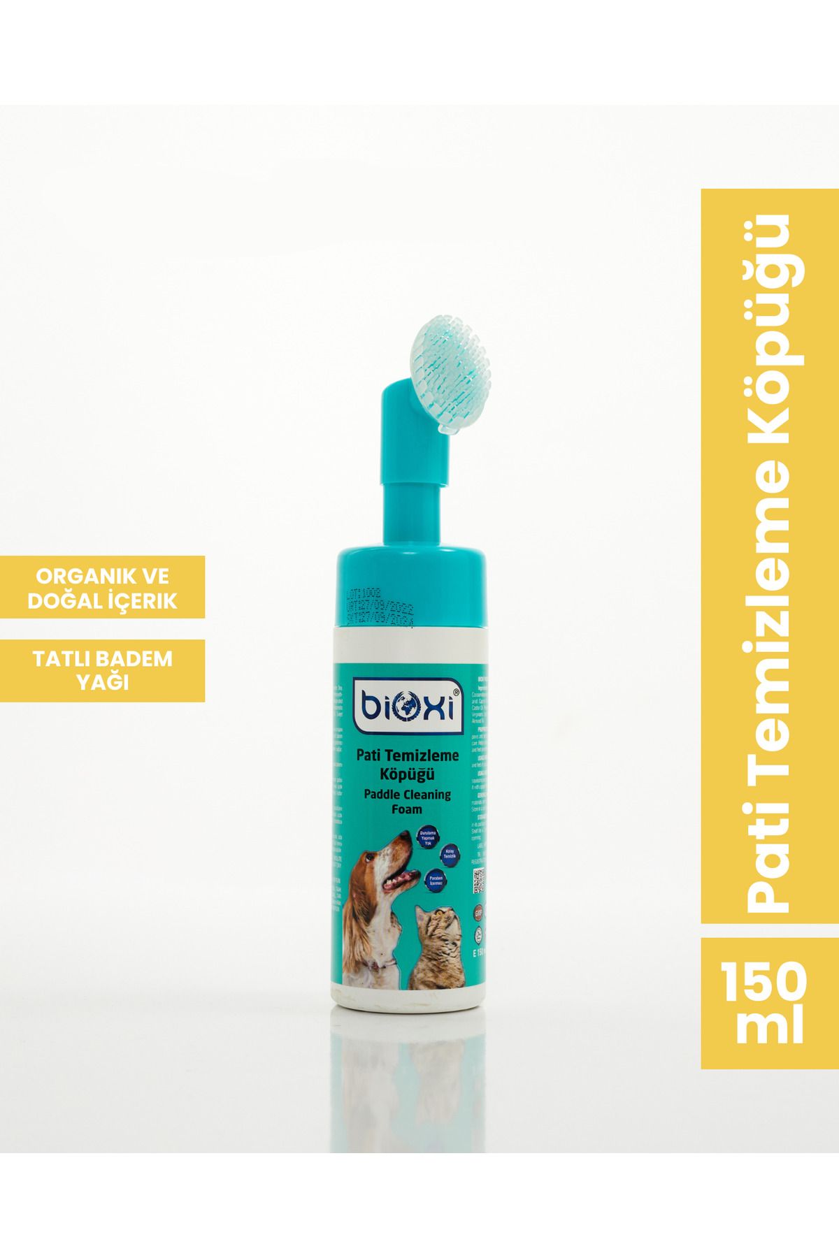 Bioxi Kedi Ve Köpek Için Pati Yıkama, Pati Temizleme Köpüğü 150 ml