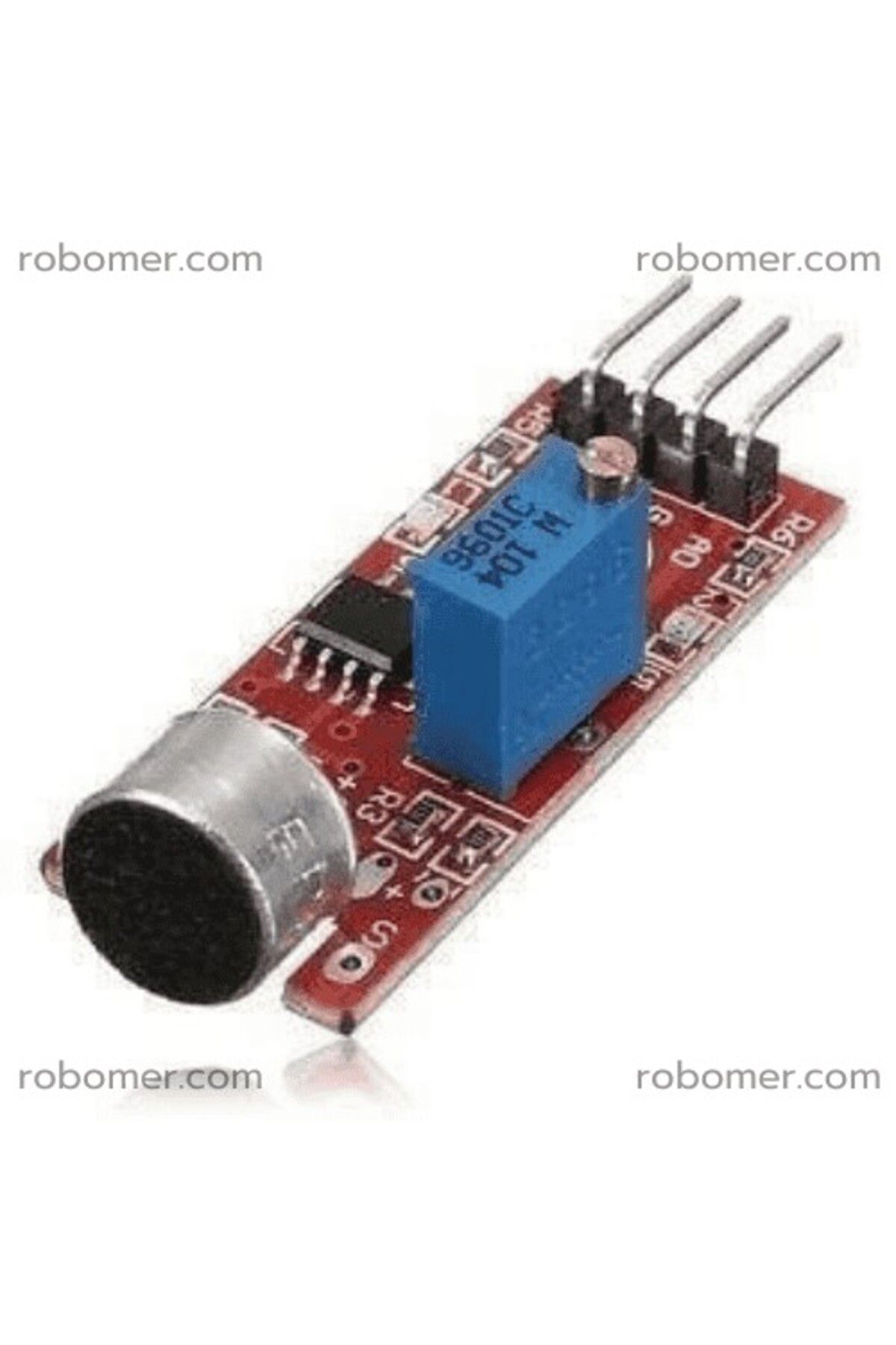 Robomer KY-038 Mikrofonlu ve Yüksek Hassasiyetli Ses Sensör Modülü