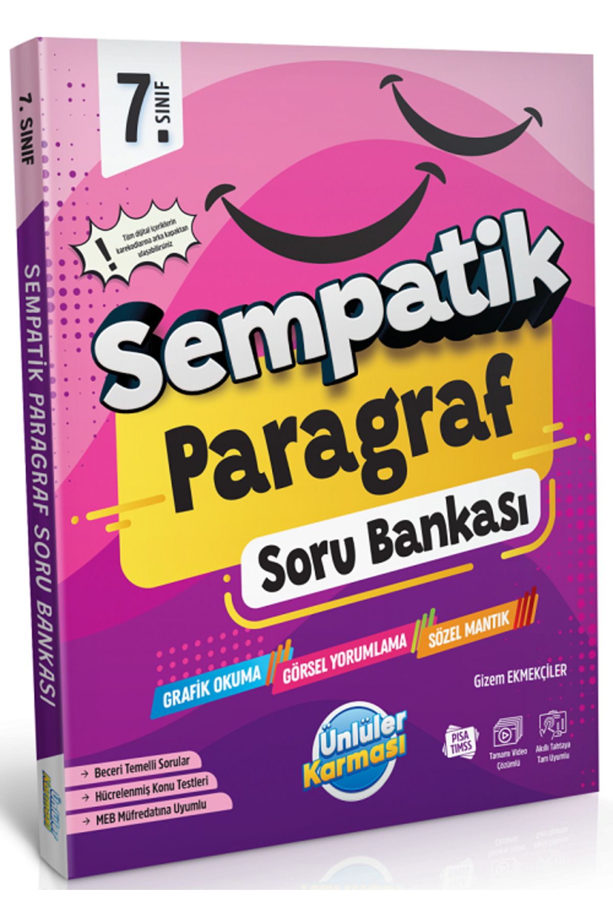 Ünlüler Karması Ünlüler 7. Sınıf Paragraf Sempatik Soru Bankası Ünlüler Yayınları