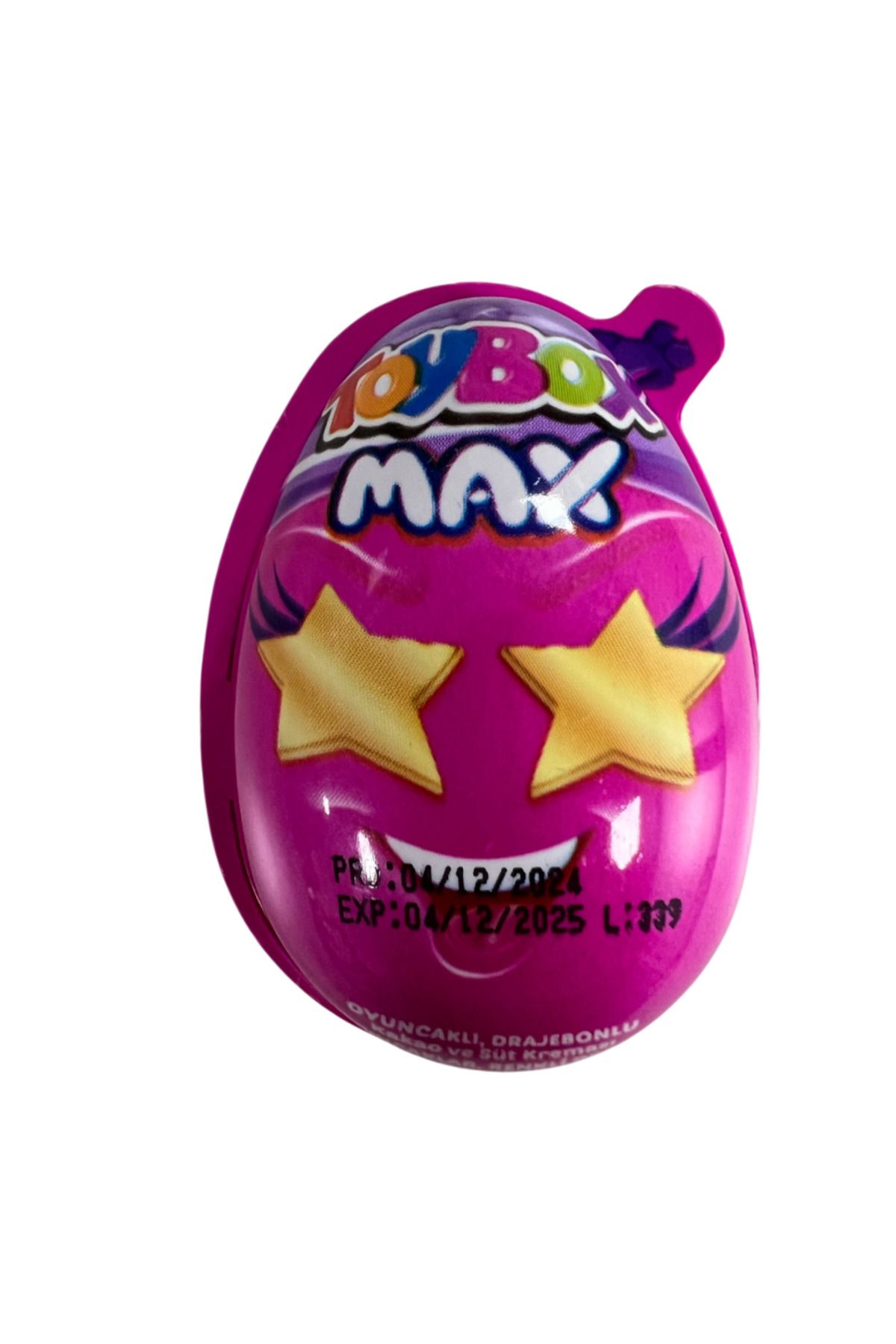 Toybox Max Süpriz Yumurta Çikolata&Oyuncak 20 gr. x 1 Paket