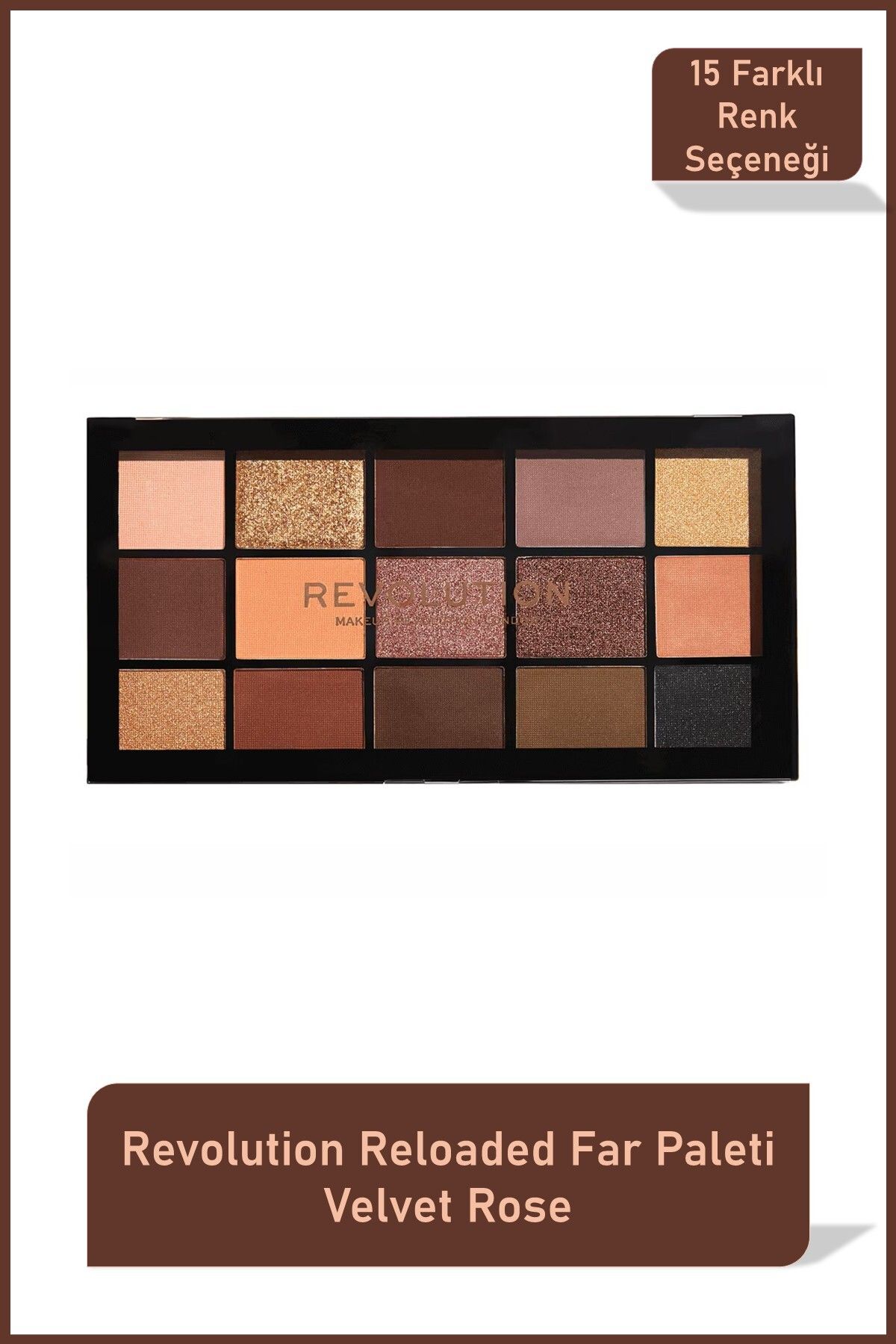 Revolution Marka: Reloaded Far Paleti Velvet Rose