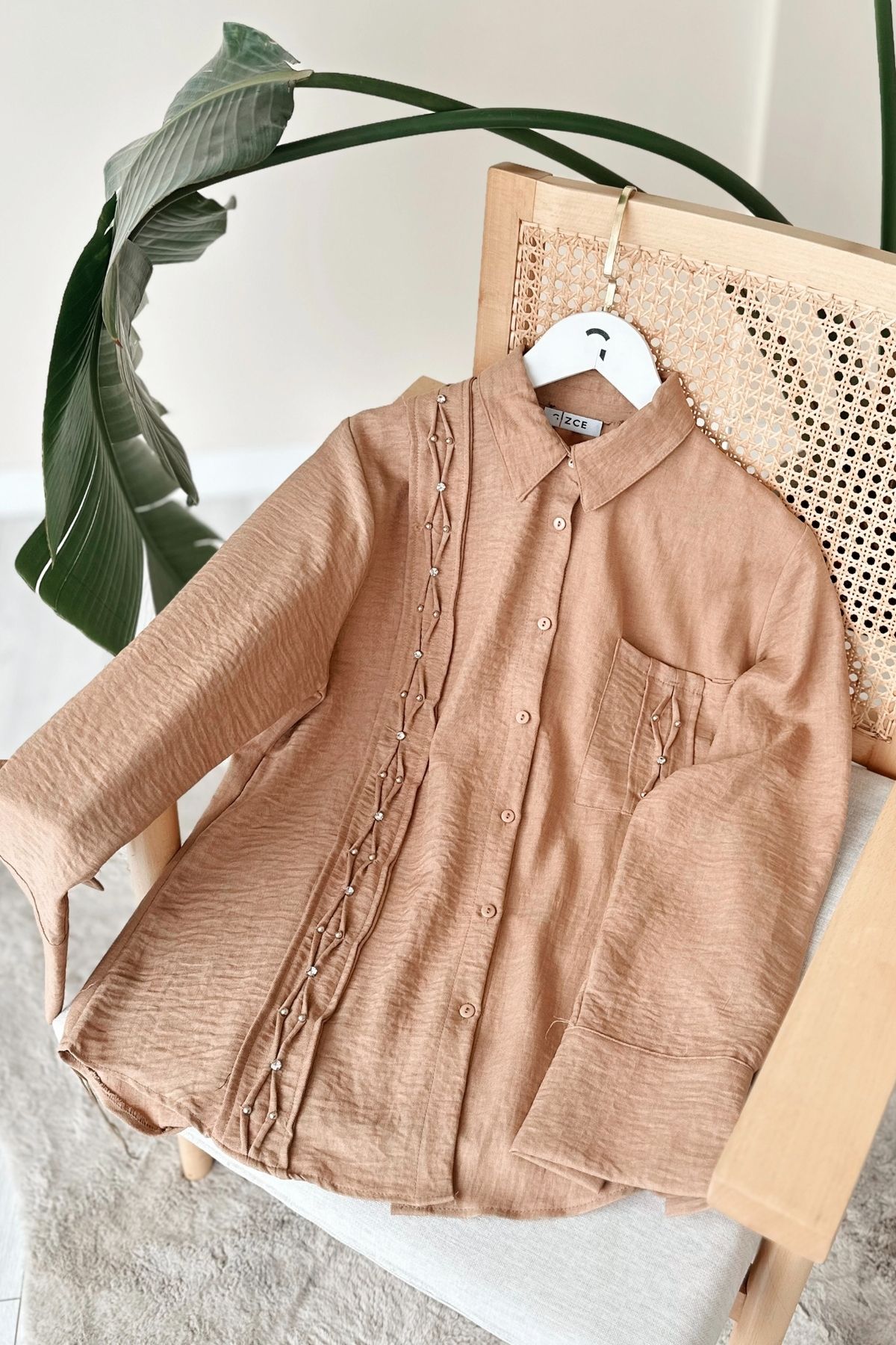Gizce Kram Camel Tunik