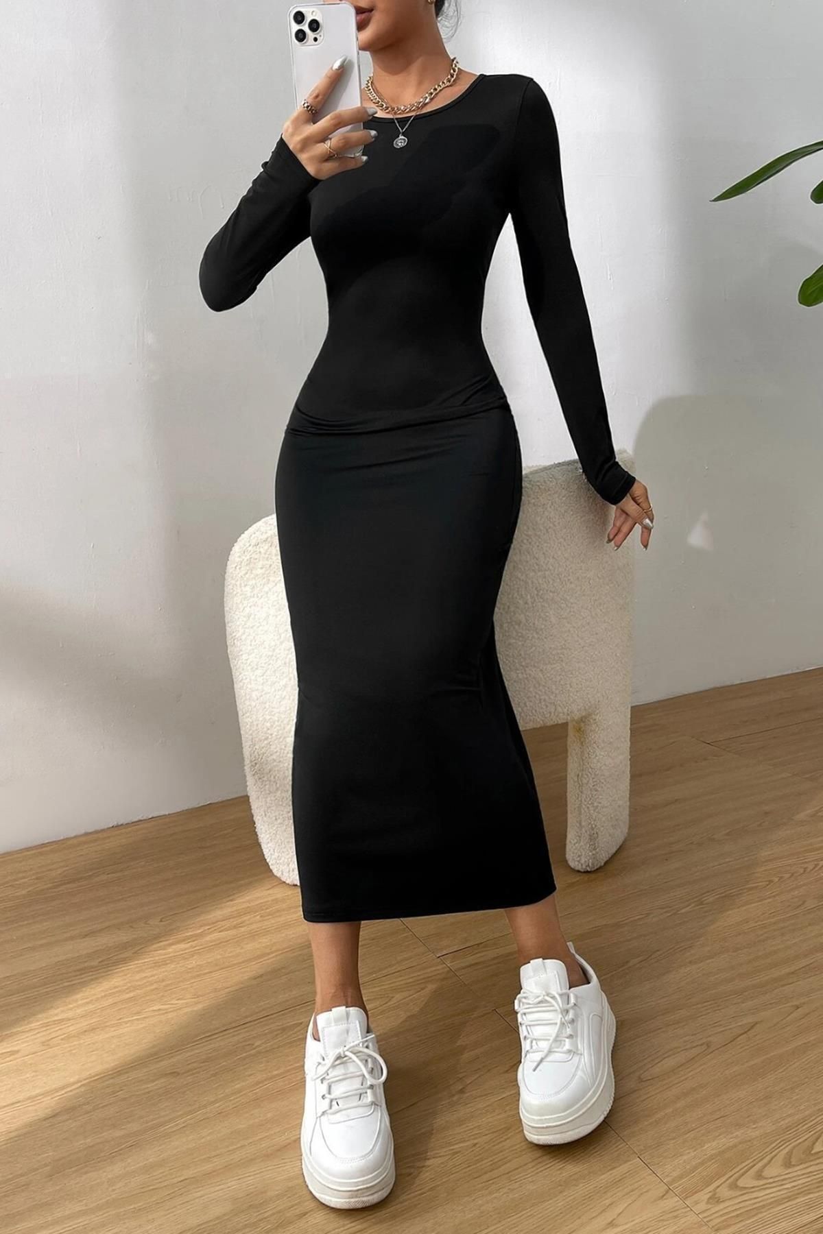 YUSUF CAN KARATAŞ KARATAŞ GİYİM Kadın Bisiklet Yaka Kalem Model Kaşkorse Kumaş