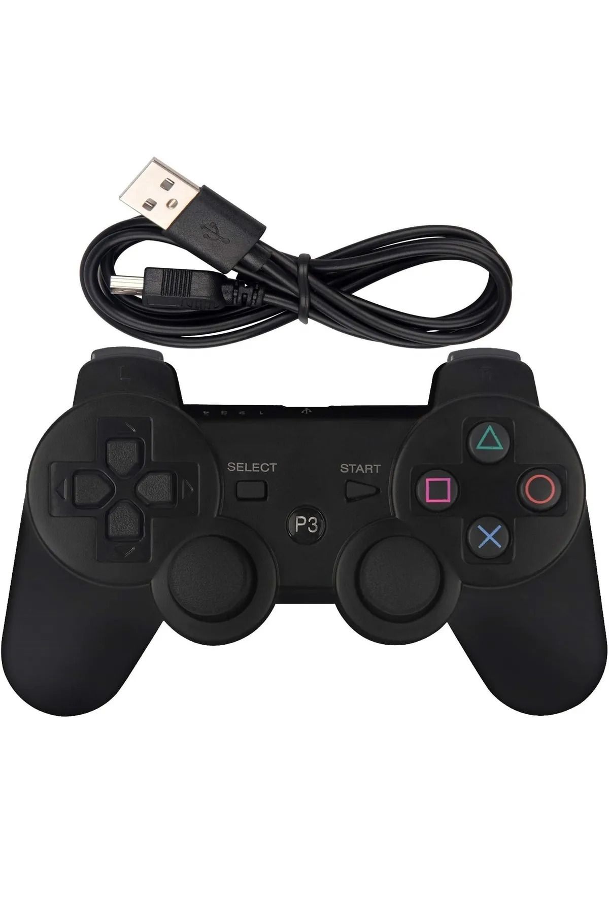 SFL Product Ps3 Kablosuz Oyun Kolu Dualshock Uyumlu  3 Wireless Controller Joystick + Şarj Kablosu