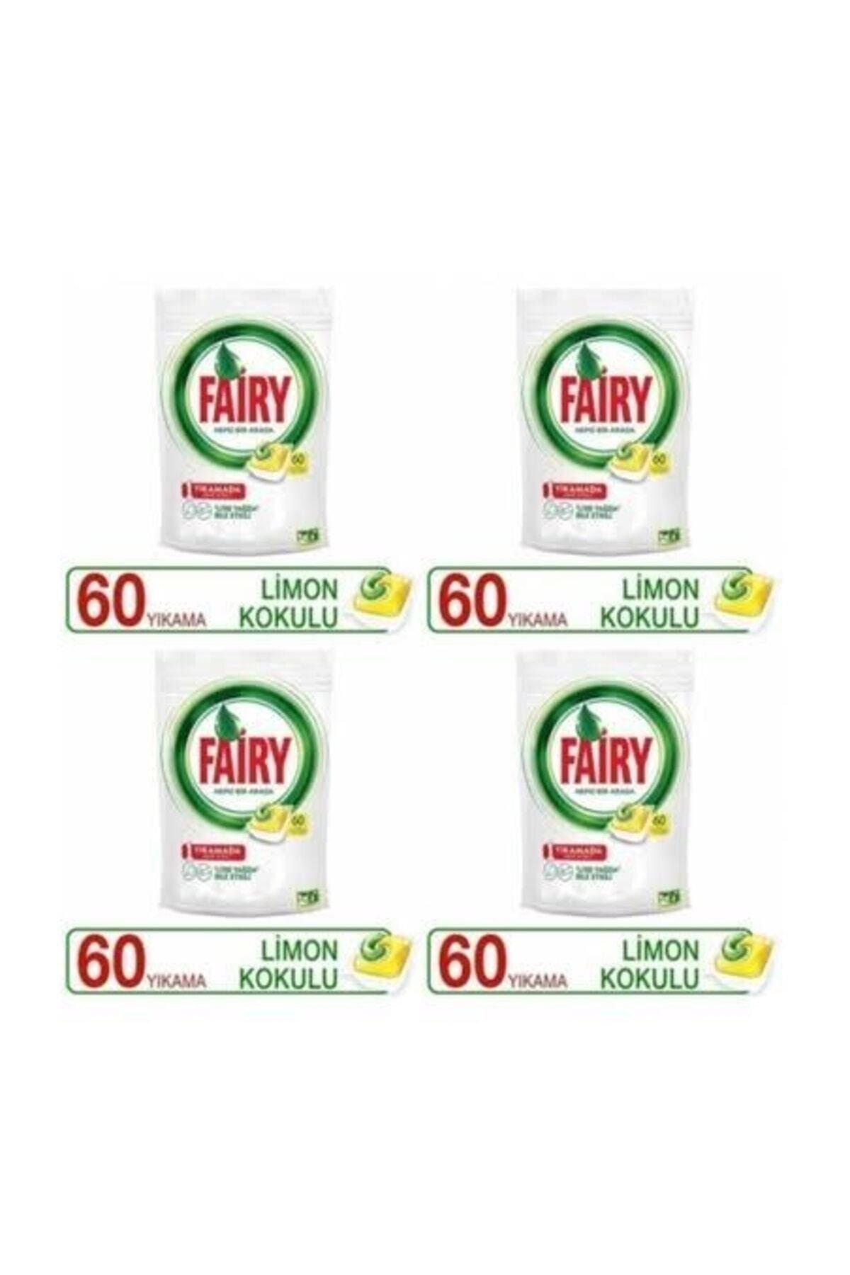 Fairy Hepsi Bir Arada 60 Yıkama Bulaşık Makinesi Deterjanı Tableti X4 Adet