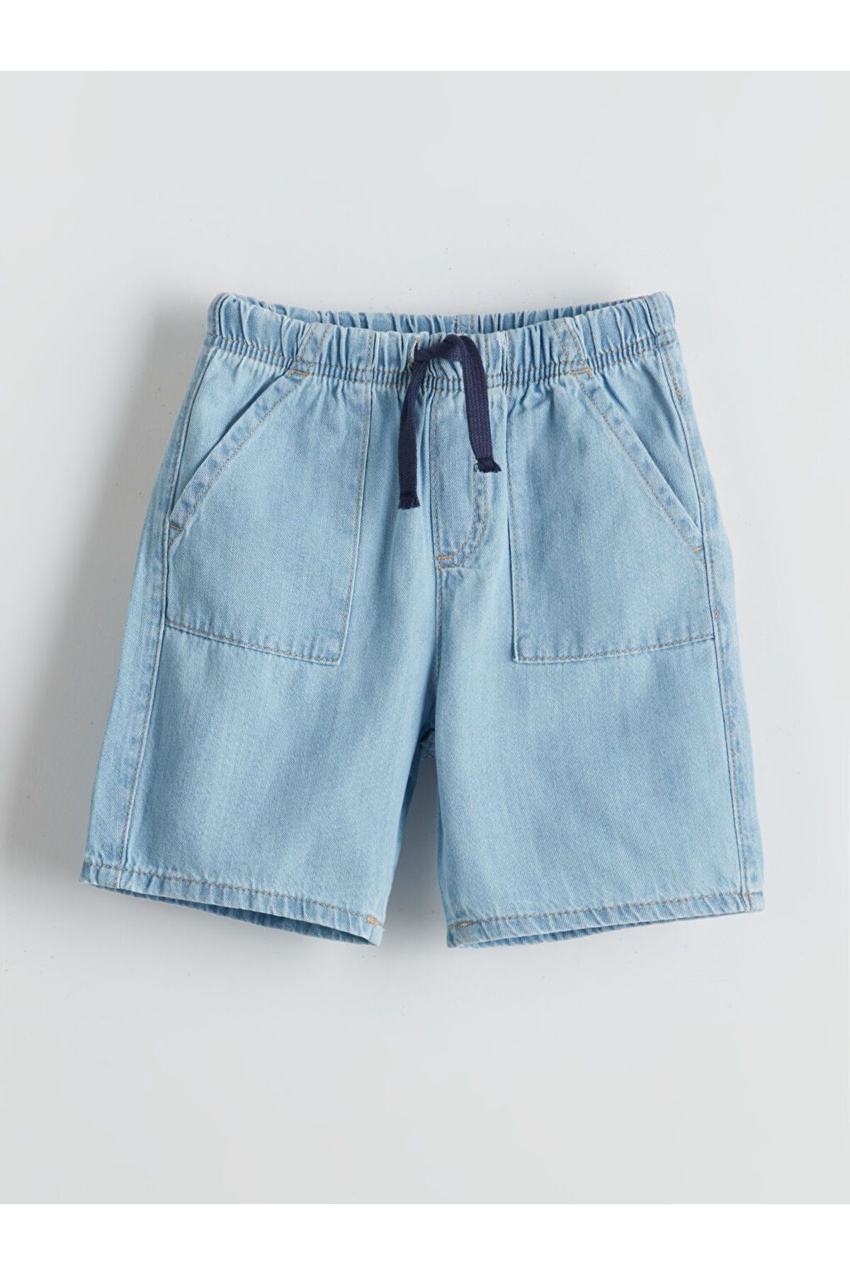 LC Waikiki LCW baby Beli Lastikli Basic Erkek Bebek Jean Şort