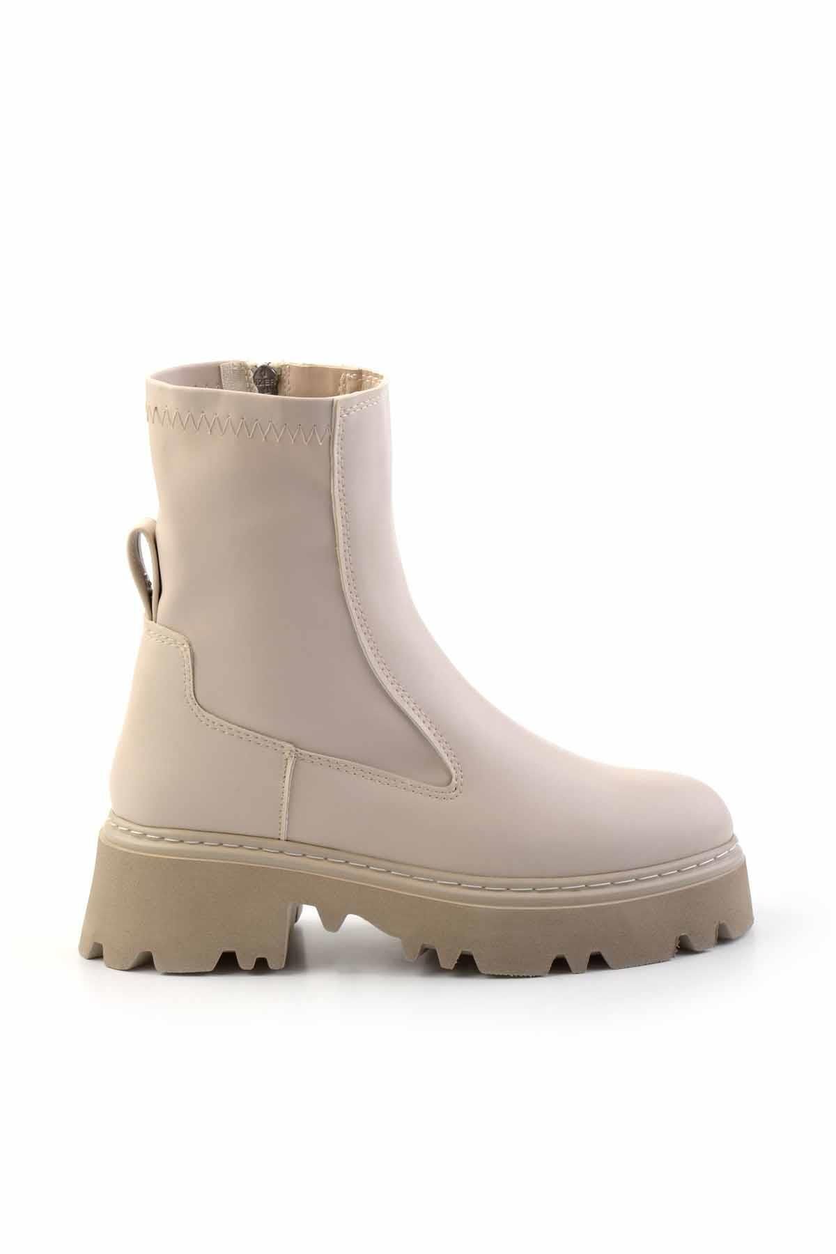 Bambi Bej  Kadın Bot & Bootie K02671405009