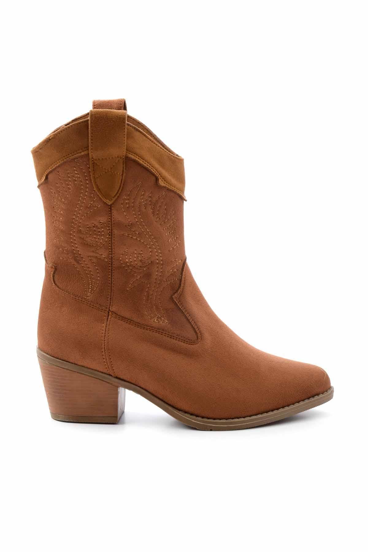 Bambi Taba Süet Kadın Bot & Bootie K02586888802