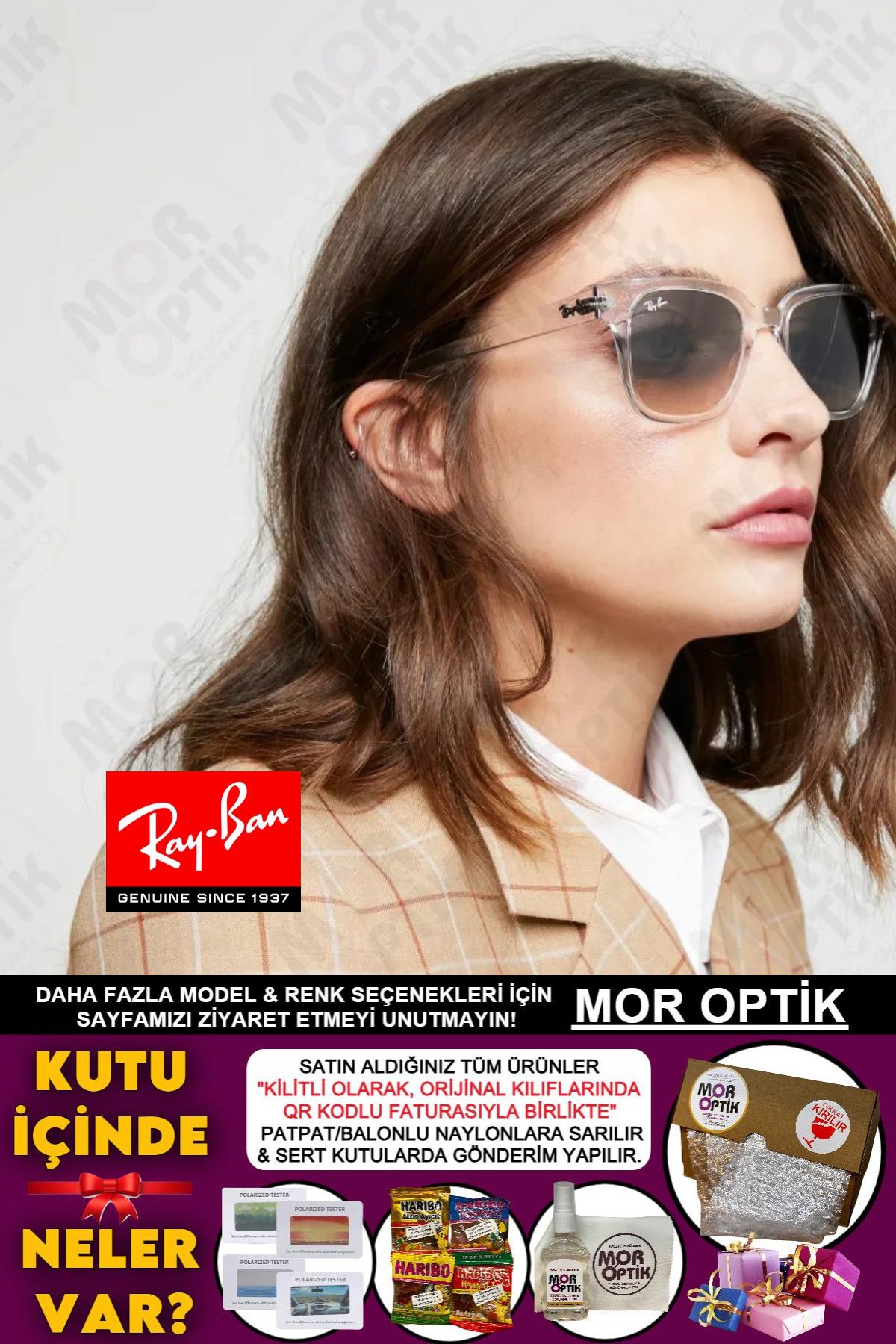 Ray-Ban MOR OPTİK RB4323 (51 SİZE) UNİSEX KARE