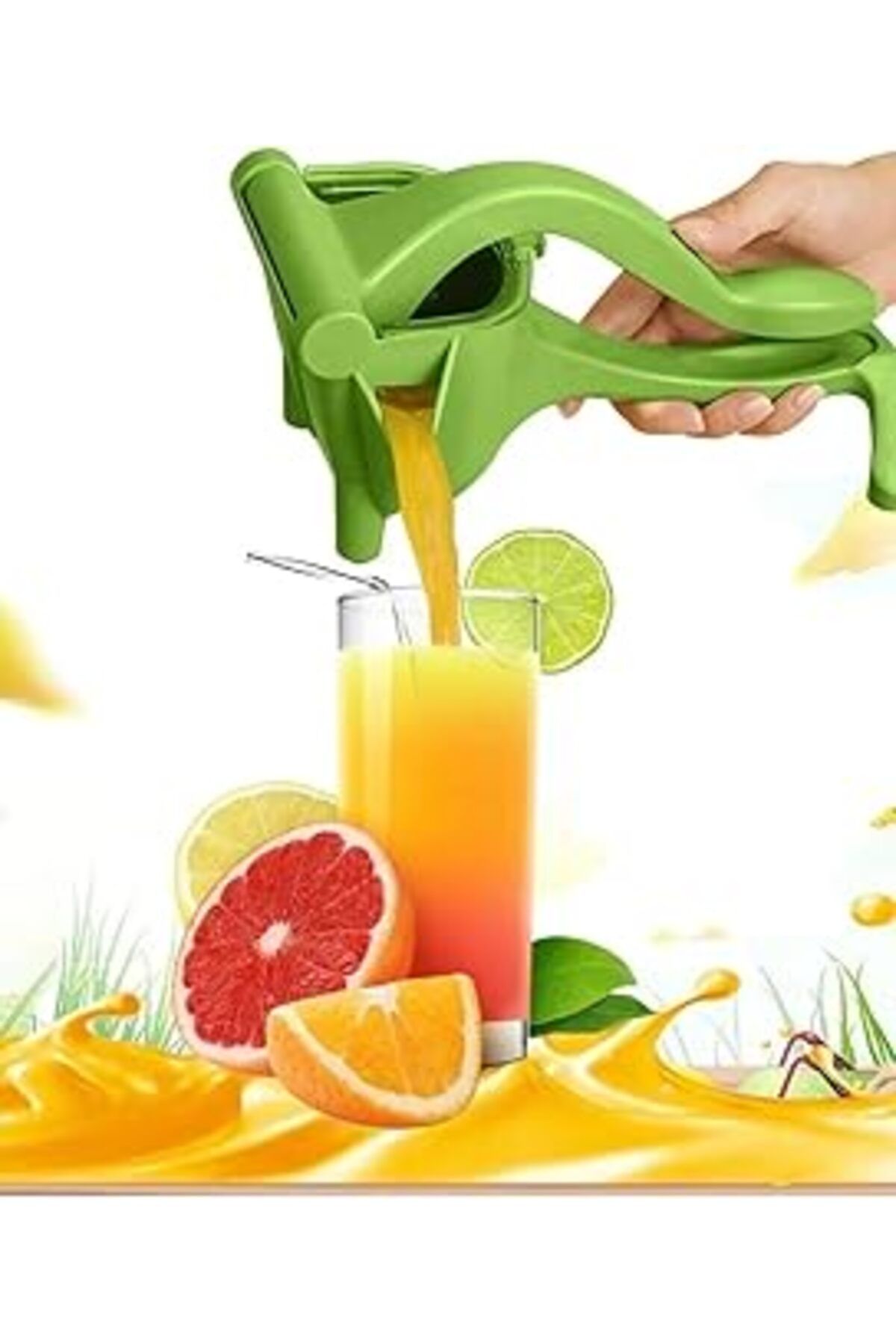 TRENDMEN Tineke Pratik Manuel Meyve Sıkacağı Plastik Narenciye Limon Portakal Nar Sıkacağı
